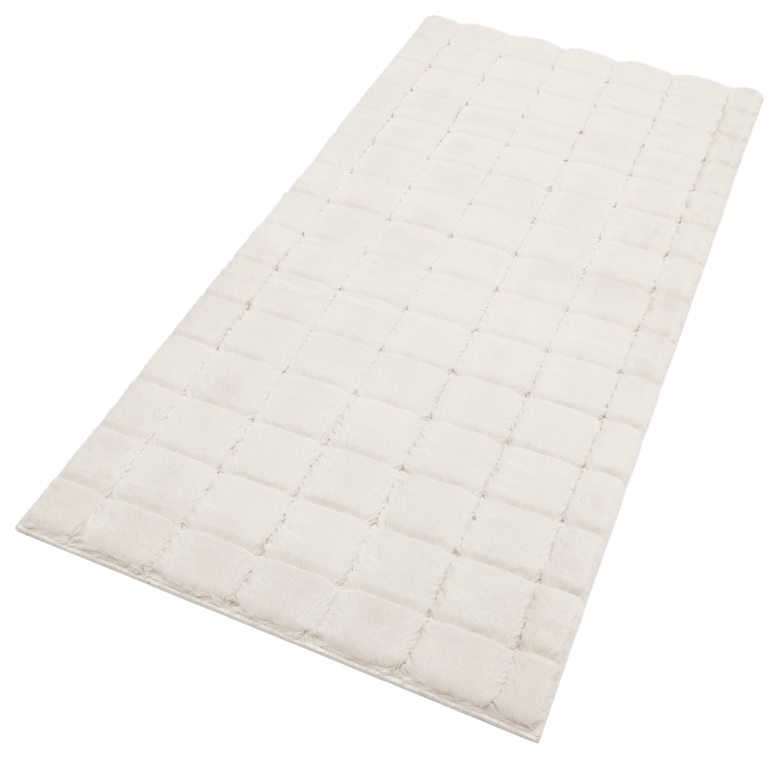 TAVŞAN SAMUR BEJ - KAYMAZ TABAN PUFFY SHAGGY YATAK ODASI HALISI
