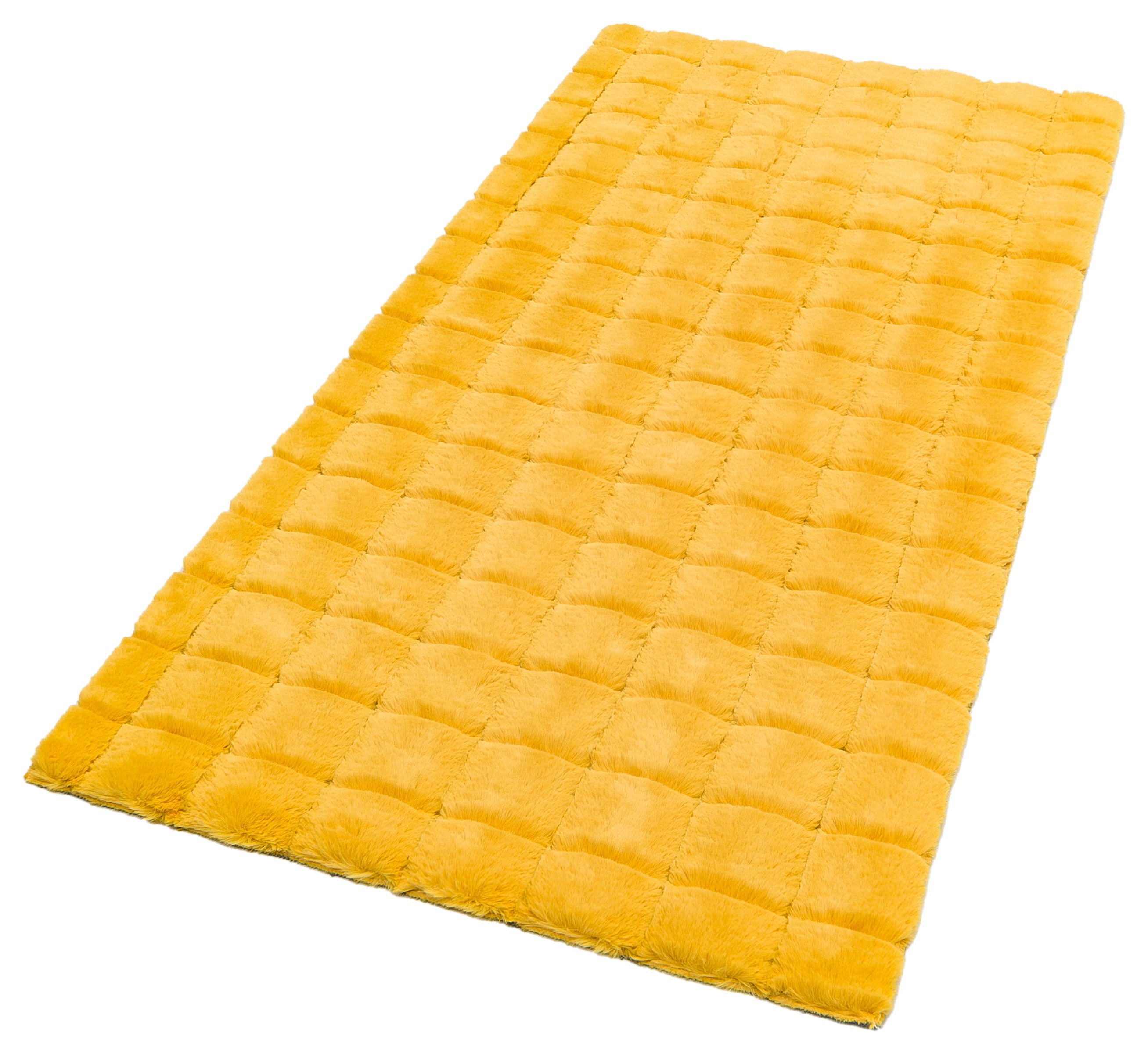 TAVŞAN SAMUR HARDAL - KAYMAZ TABAN PUFFY SHAGGY YATAK ODASI HALISI