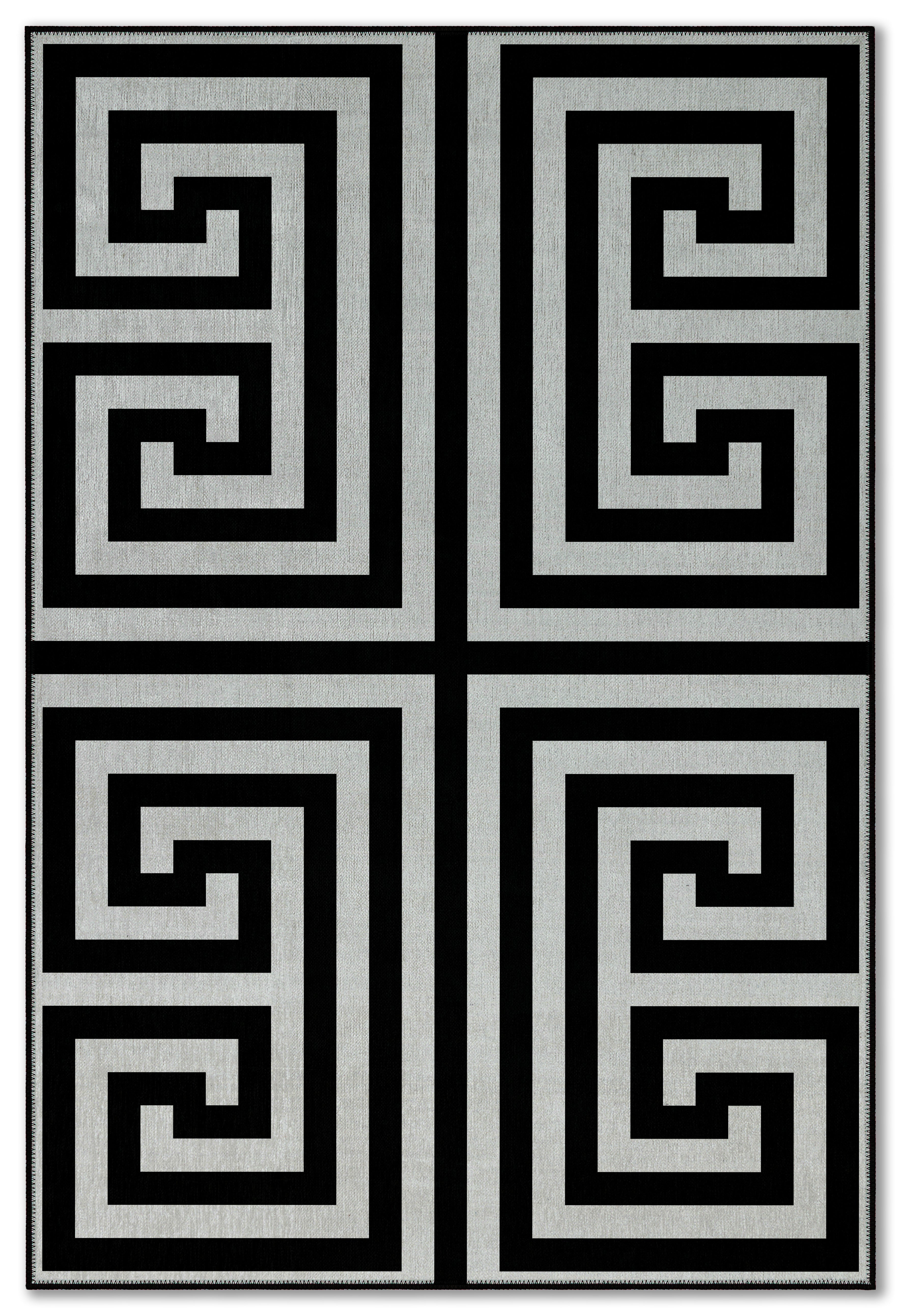 Arte VN024 Modern Geometrik Labirent Desenli Dekoratif Şönil Halı