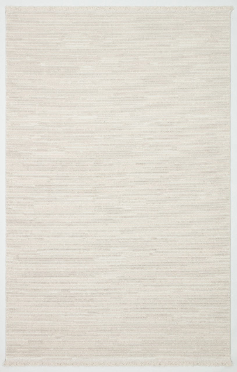 PALERMO C1-BEJ Kabartmalı Modern Desenli Salon Halısı