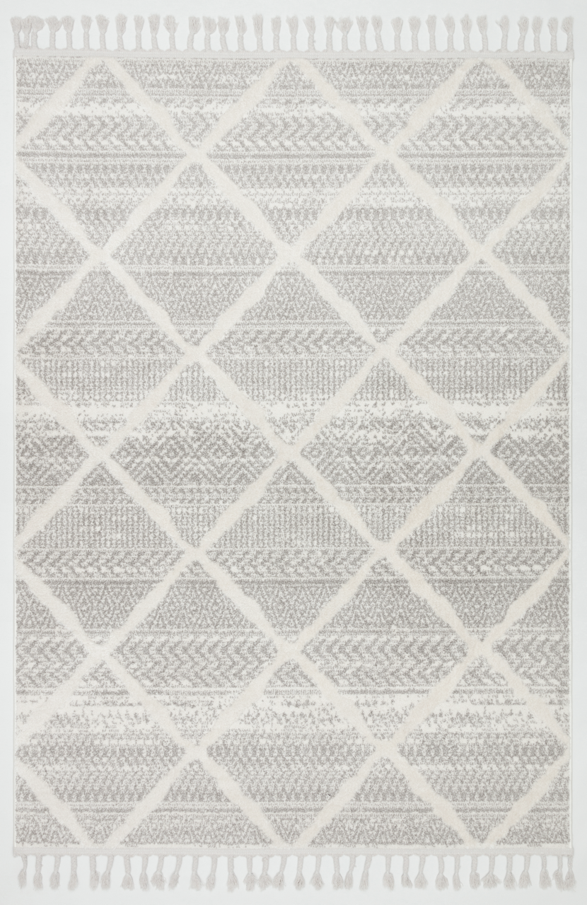 PALERMO A-10692 GRİ Kabartmalı Modern Desenli Salon Halısı