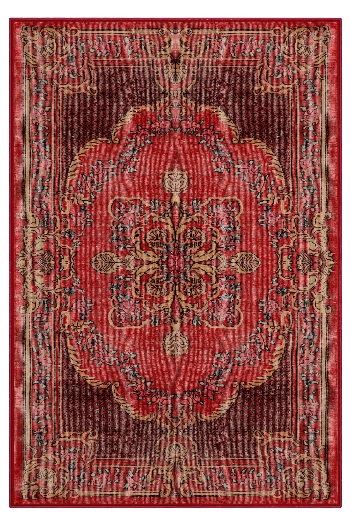 Arte DS006 Vintage Klasik Desenli Dekoratif Şönil Halı