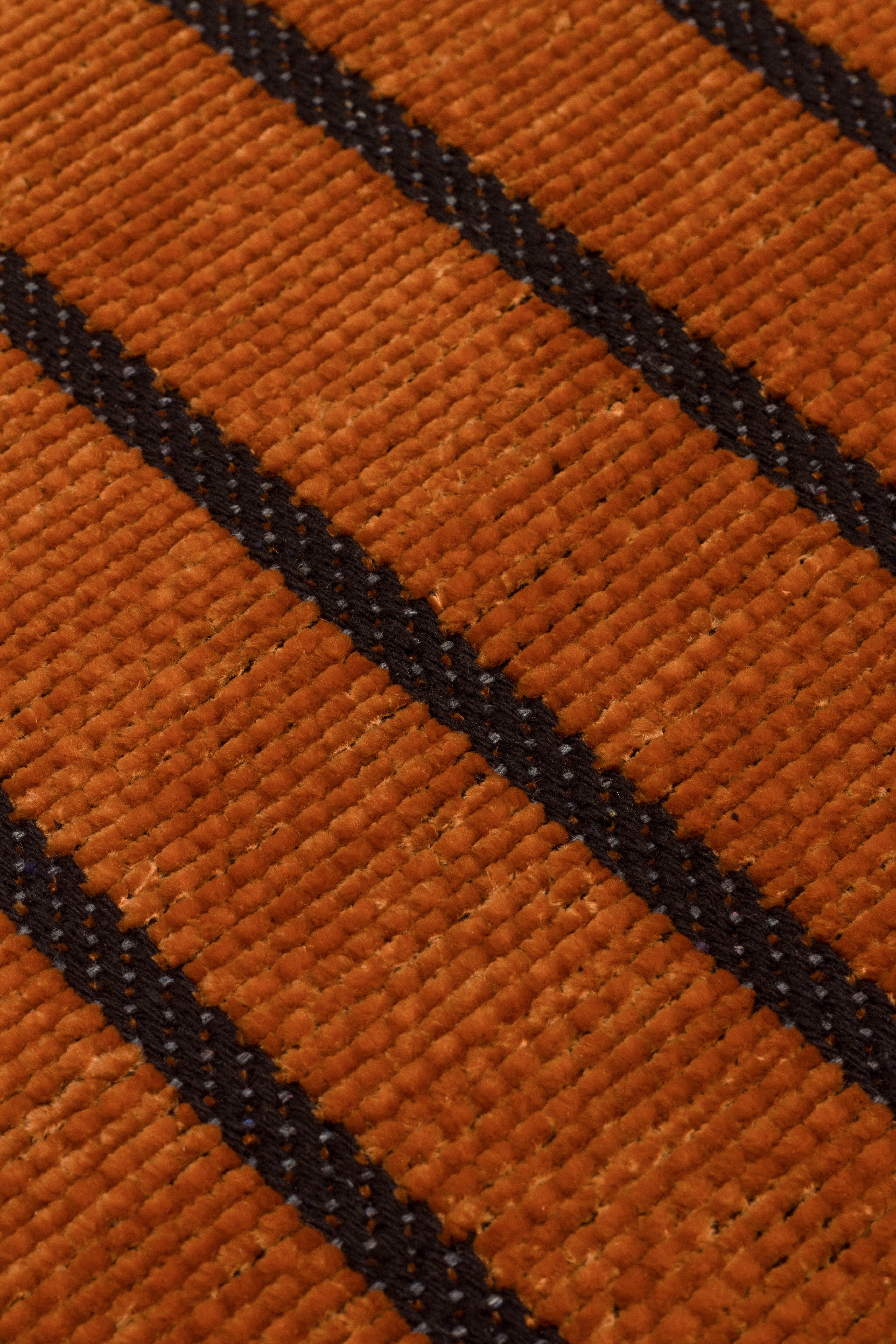 ŞÖNİL LİNE Kaymaz Taban İskandinav Desenli Salon Koridor Mutfak Şönil Kilim Dokuma Halı-KİREMİT