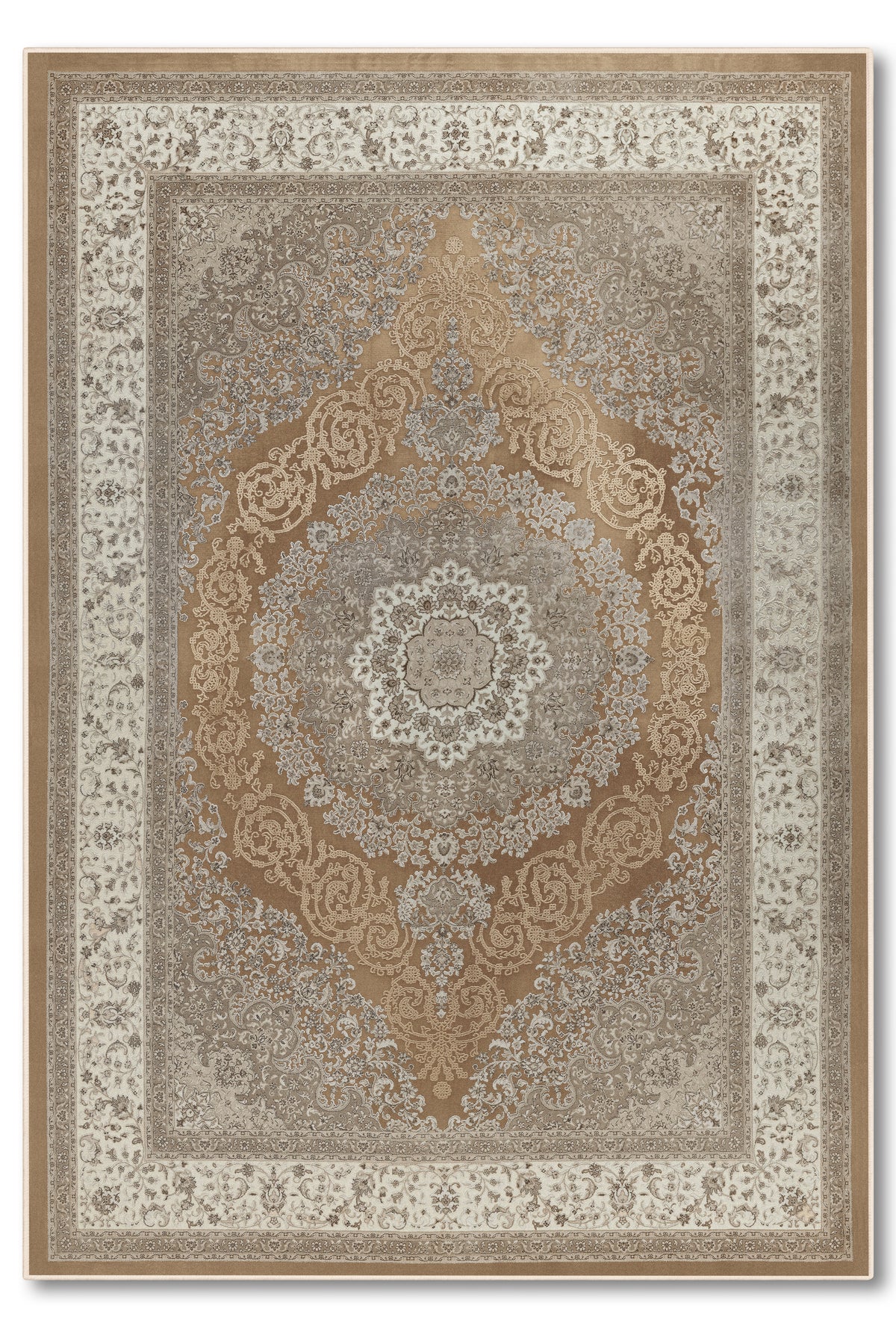 yıkanabilir kaymaz taban şönil dokuma halı 80x150 kahverengi; gri