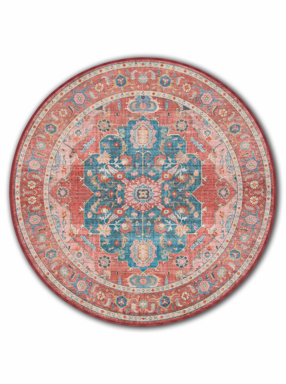 yıkanabilir kaymaz taban şönil dokuma halı 140x200 kirmizi; mavi; renkli