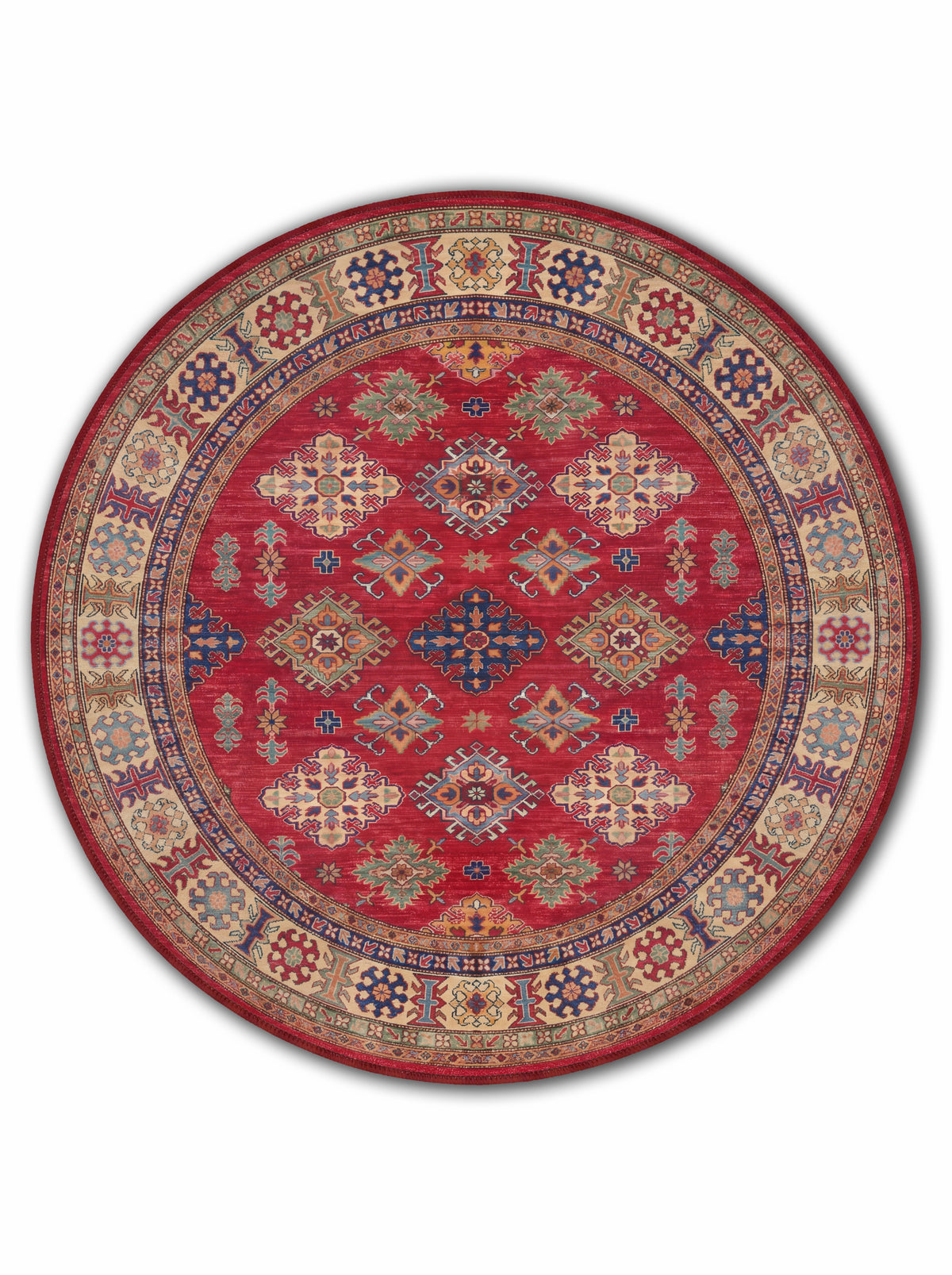 yıkanabilir kaymaz taban şönil dokuma halı 140x200 kirmizi; renkli