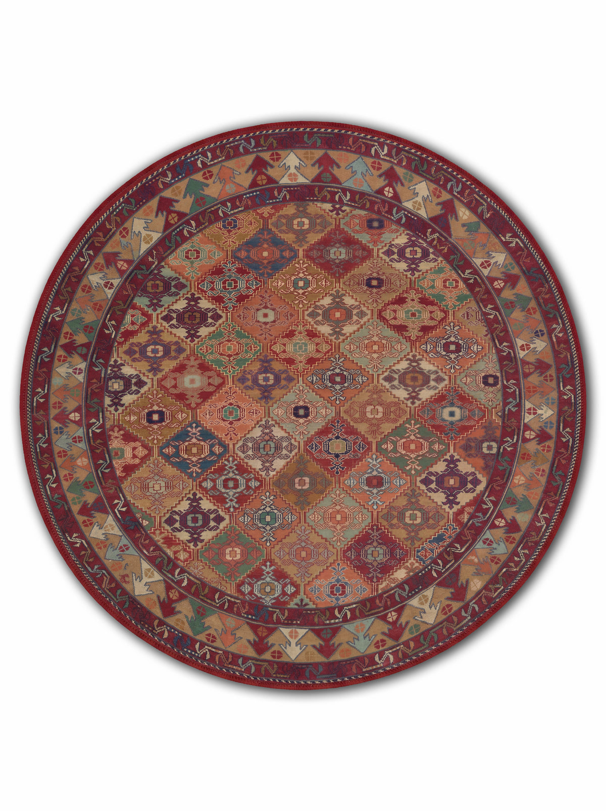 yıkanabilir kaymaz taban şönil dokuma halı 140x200 kirmizi; renkli