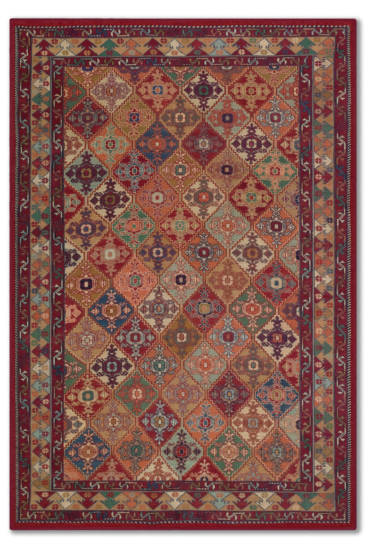 yıkanabilir kaymaz taban şönil dokuma halı 80x150 kirmizi; renkli
