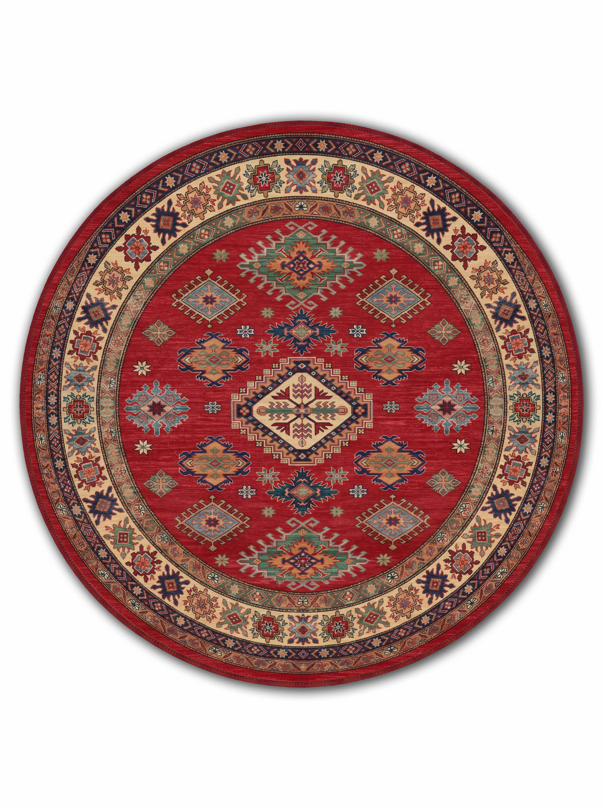 yıkanabilir kaymaz taban şönil dokuma halı 140x200 kirmizi; renkli