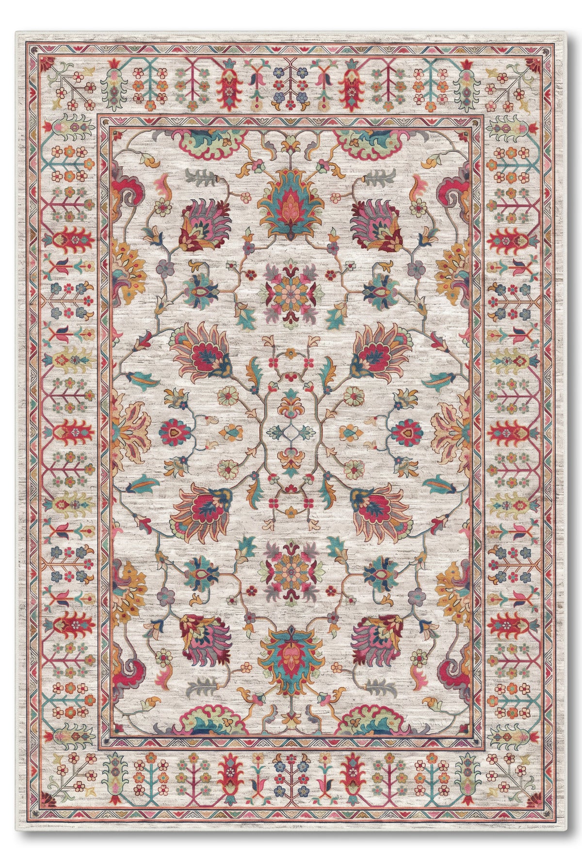yıkanabilir kaymaz taban şönil dokuma halı 80x150 gri; renkli