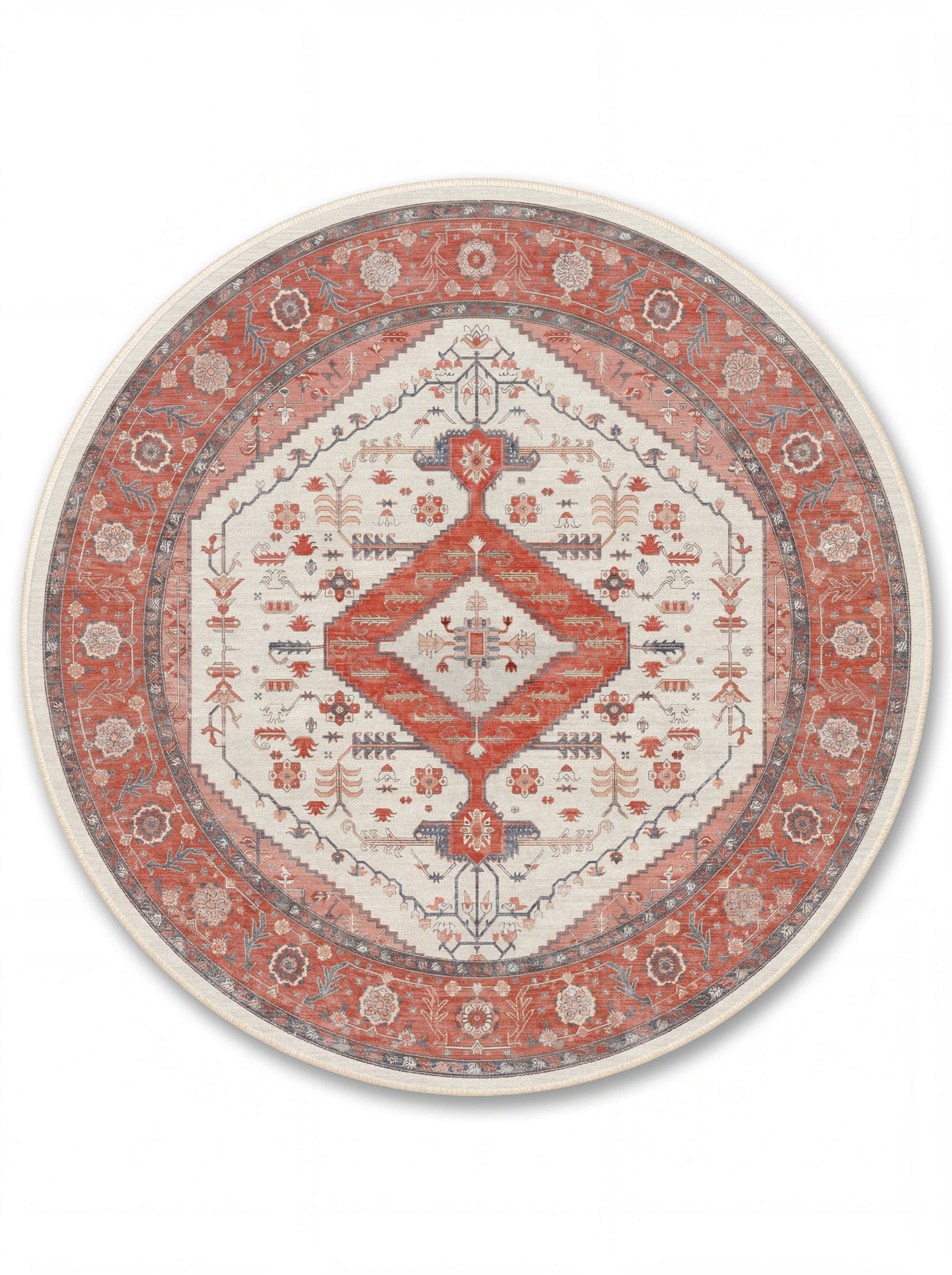 yıkanabilir kaymaz taban şönil dokuma halı 140x200 kirmizi; gul-kurusu