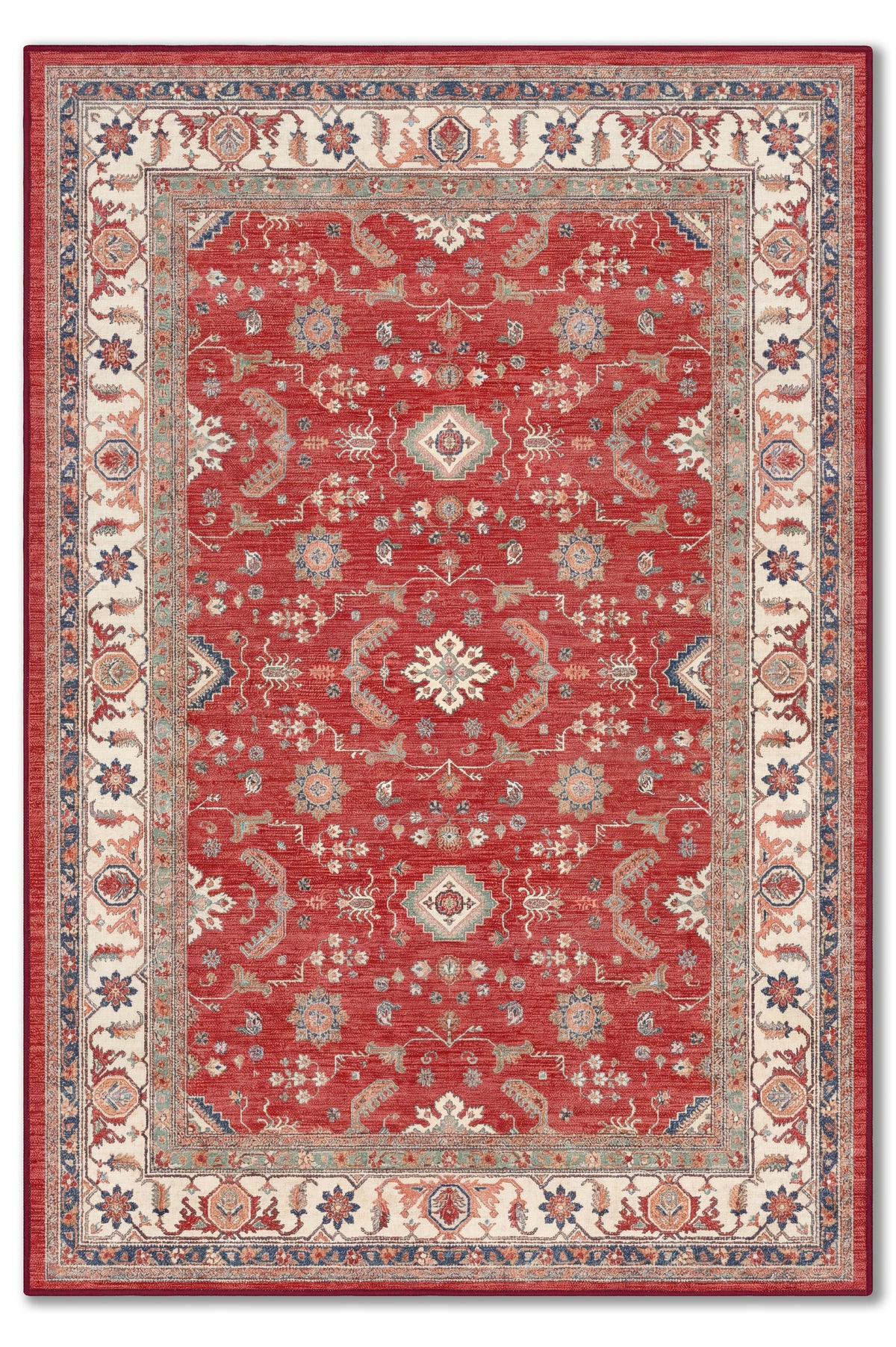 yıkanabilir kaymaz taban şönil dokuma halı 80x150 kirmizi; renkli