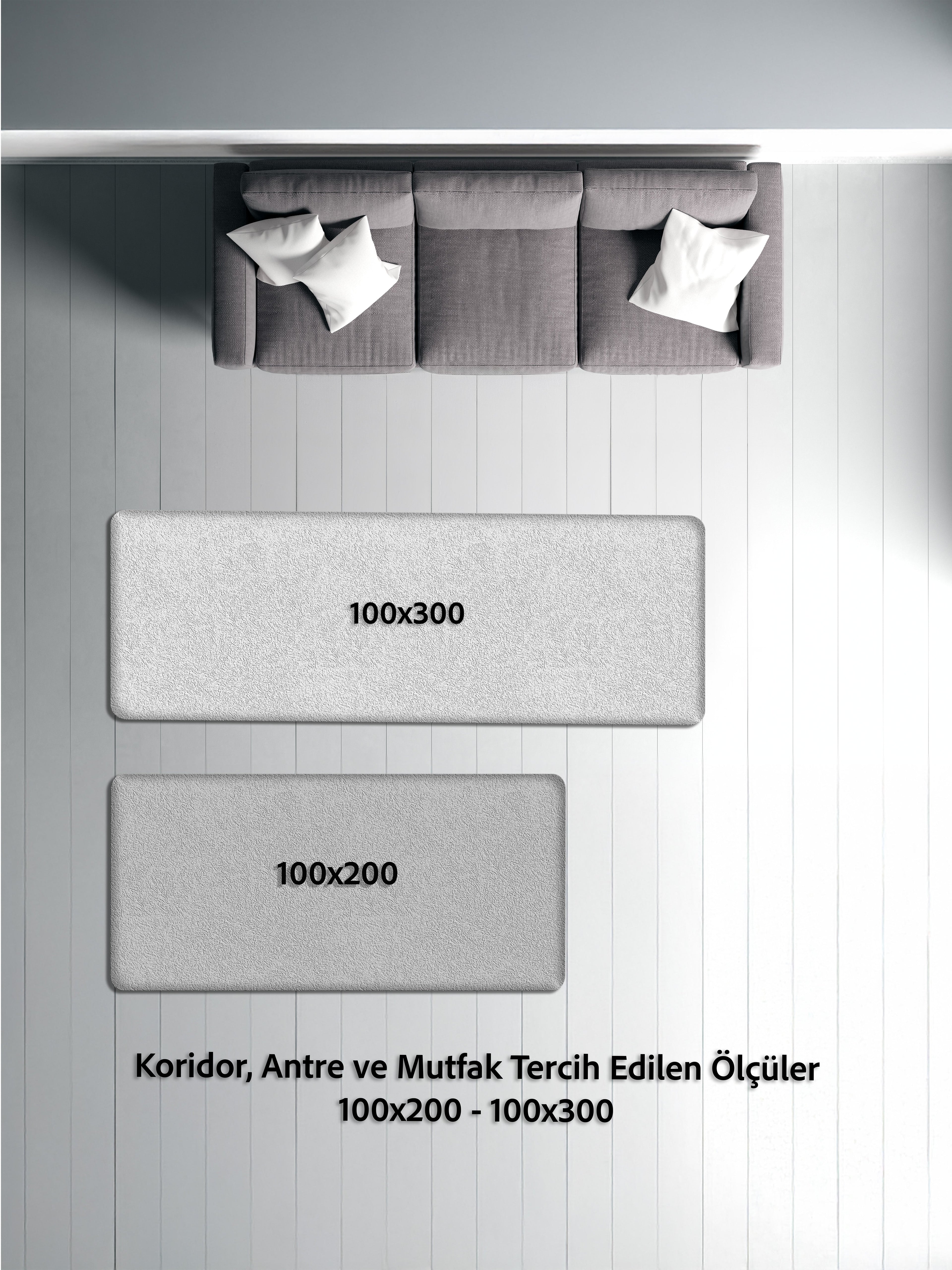Arte DS268 Modern Geometrik Desenli Dekoratif Dokuma Halı