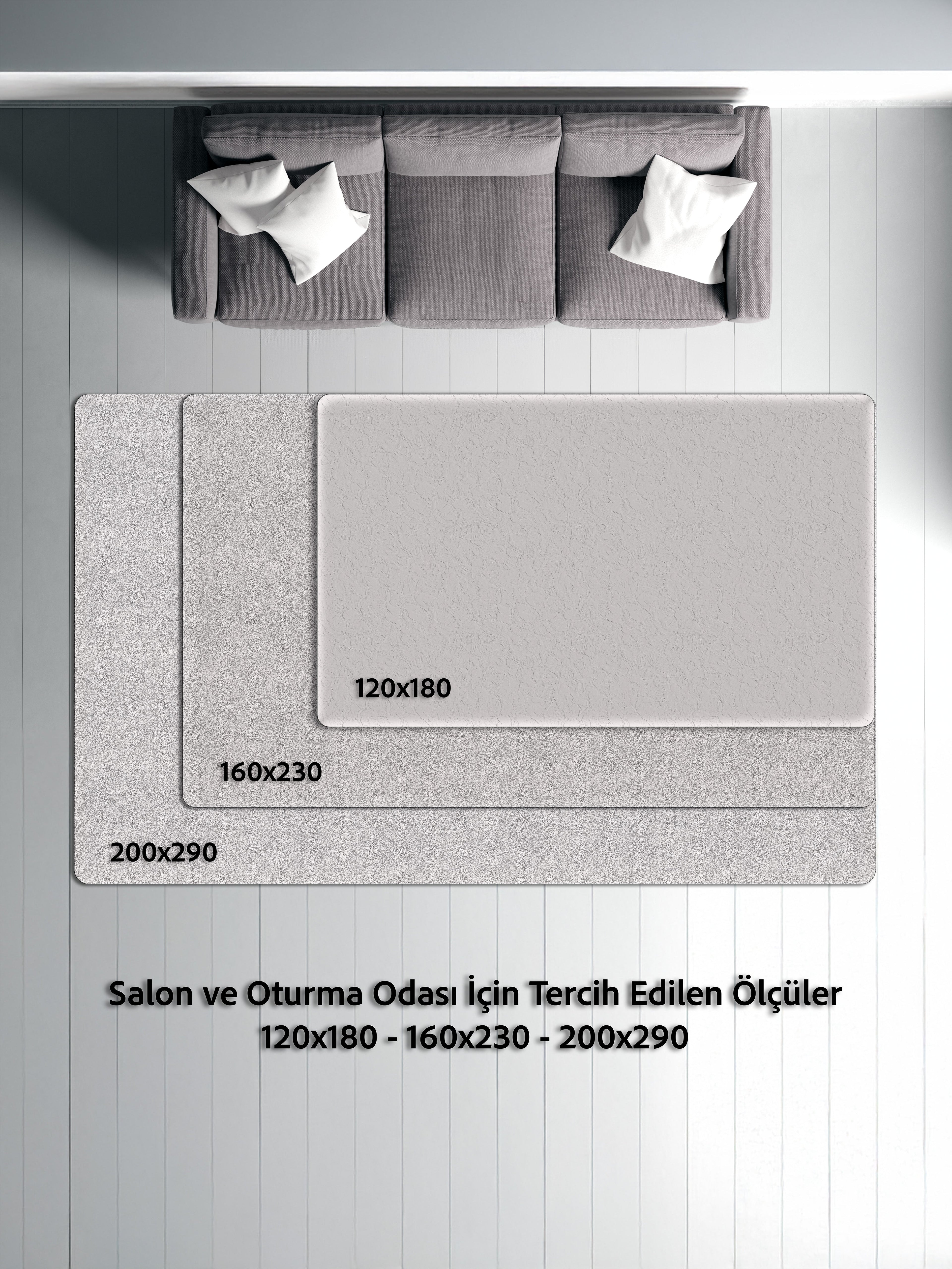 Arte DS268 Modern Geometrik Desenli Dekoratif Dokuma Halı