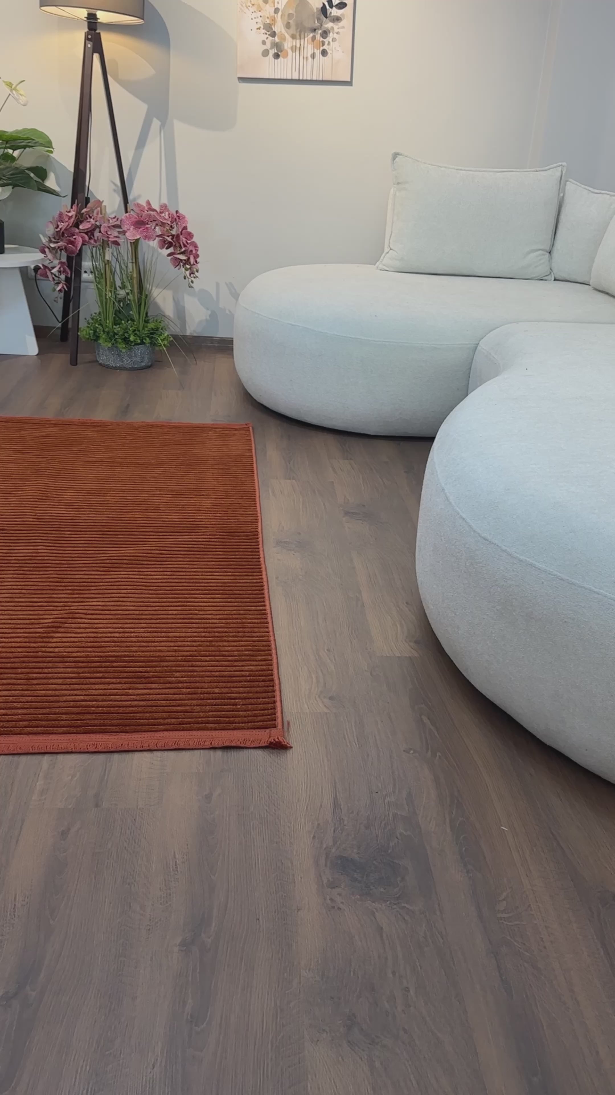 ŞÖNİL LİDYA - KİREMİT Kaymaz Taban Salon Koridor Mutfak Şönil Kilim Dokuma Halı