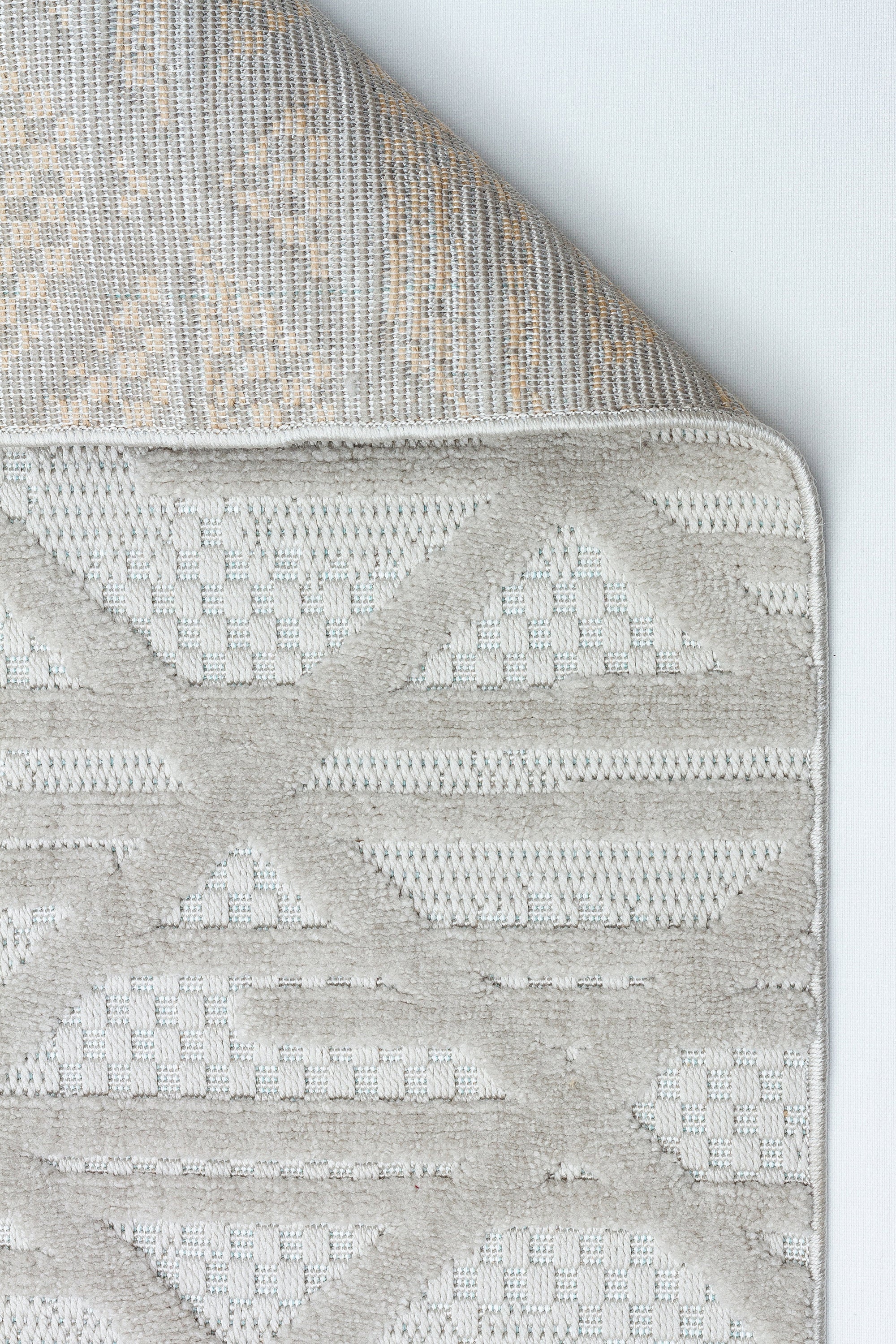 MİLAS C7-GRİ Kabartmalı Modern Geometrik Desenli Salon Koridor Mutfak Halısı