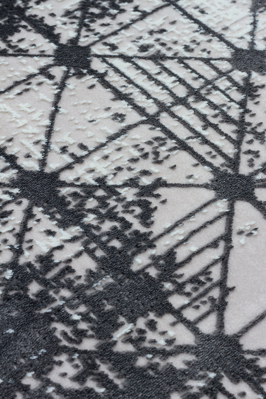 LOTUS 8018-T-GÜMÜŞ/GRİ Sentetik Bambu Parlak Saten Salon Koridor Mutfak Halısı