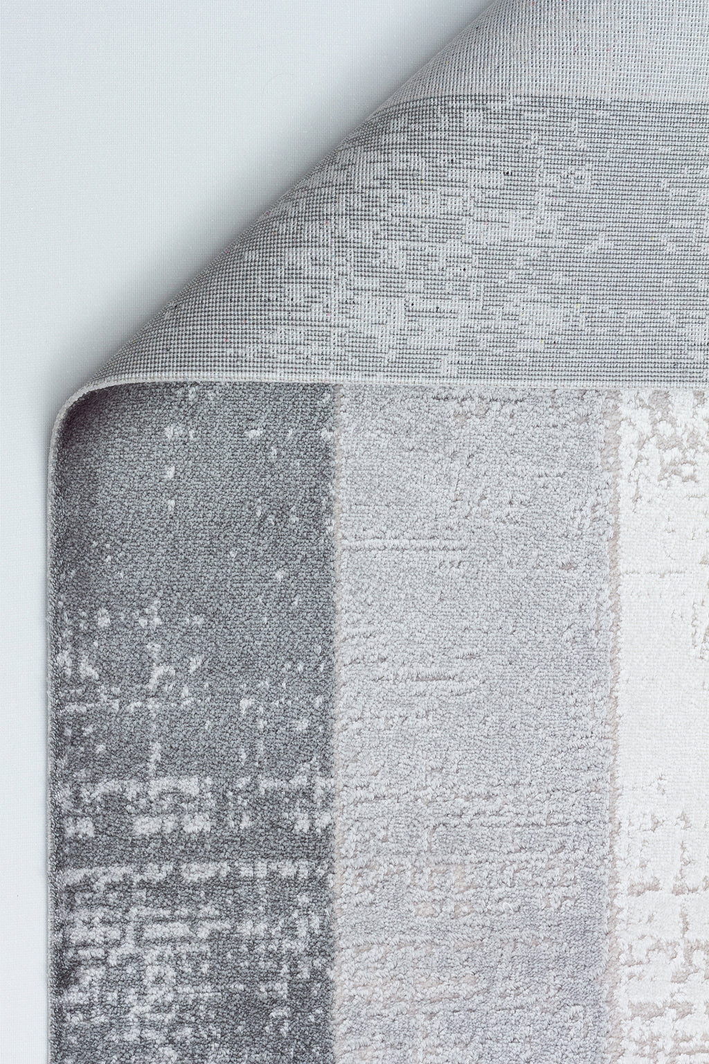 VERONA-51T-GRİ/KREM Yumuşak Sık Pamuk Dokuma Taban Salon Koridor Mutfak Halısı