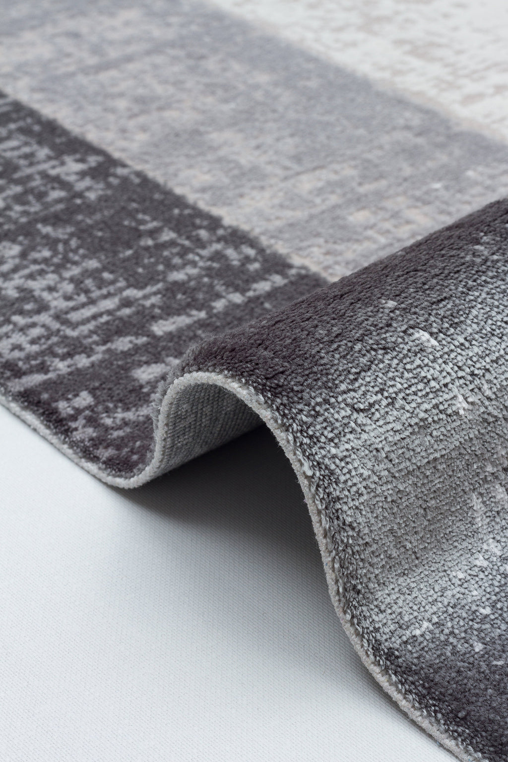 VERONA-51T-GRİ/KREM Yumuşak Sık Pamuk Dokuma Taban Salon Koridor Mutfak Halısı