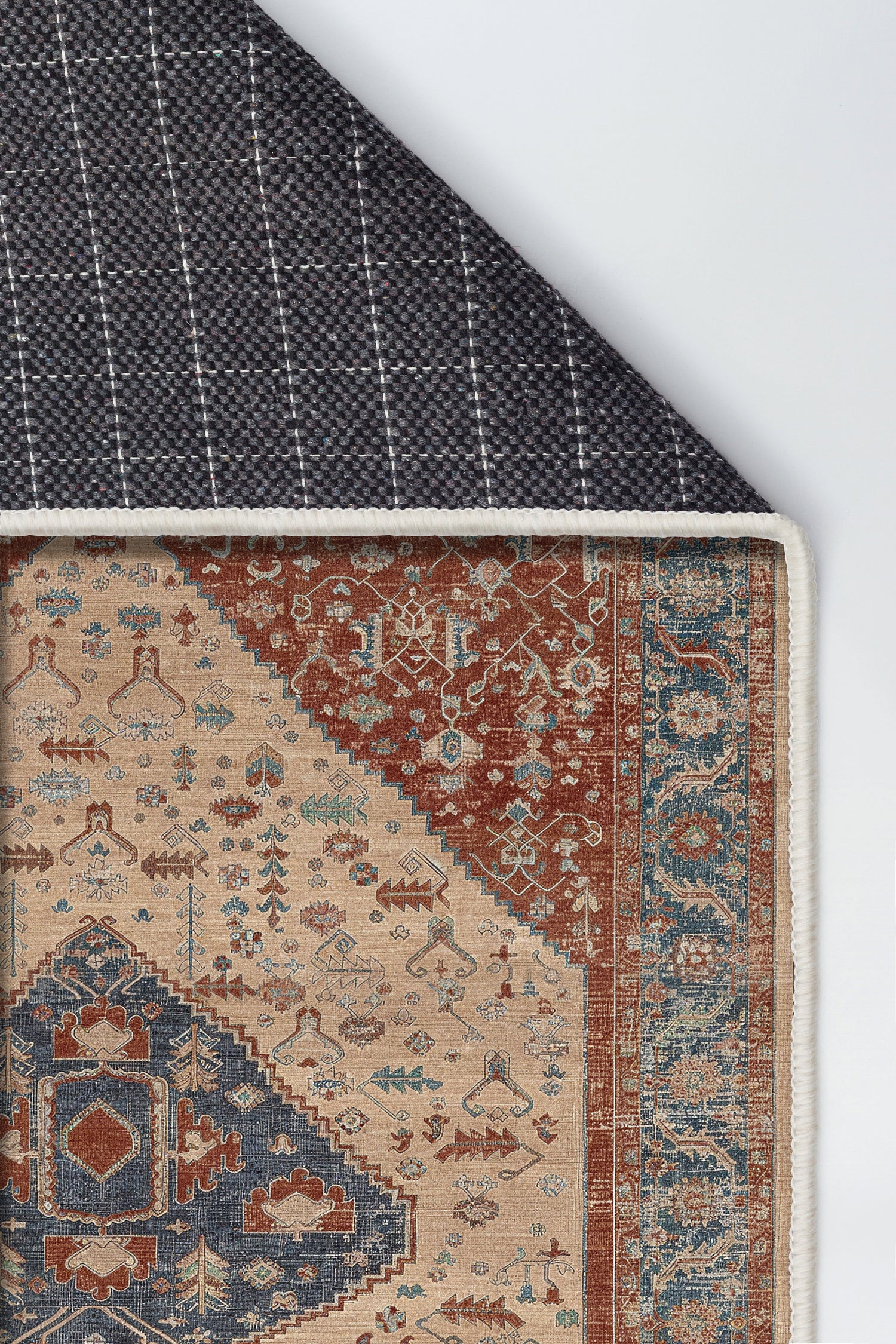ARTE VN111-2 Vintage Klasik Desenli Renkli Dekoratif Salon Mutfak Koridor Halısı