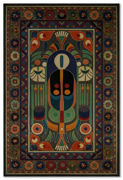 Arte HD034 Soyut ve Klasik Desenli Dekoratif Dokuma Halı