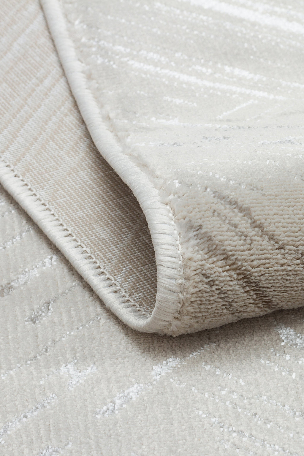 LOTUS C29-BEJ Sentetik Bambu Parlak Saten Salon Koridor Mutfak Halısı-413