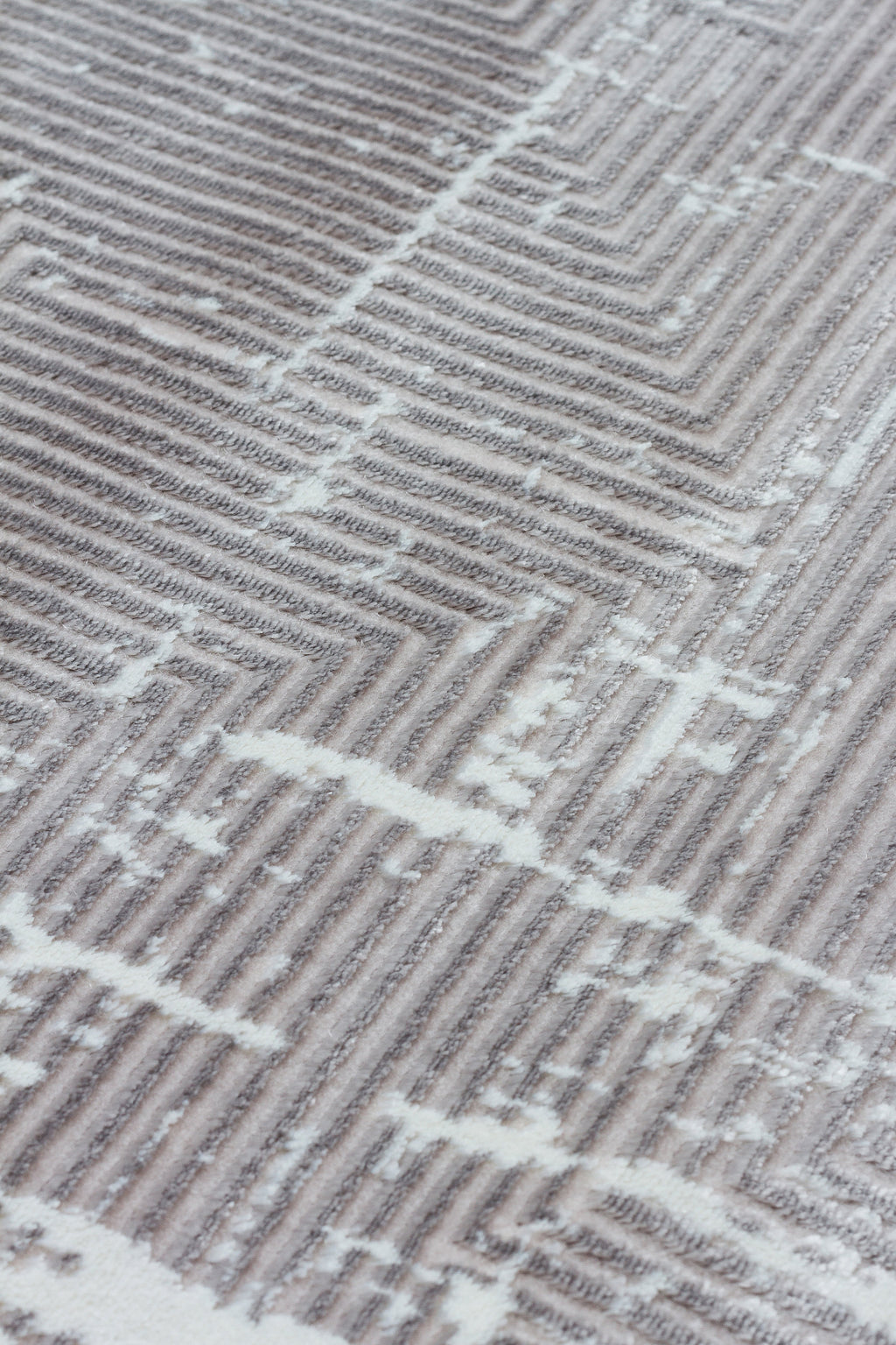 LOTUS 52T-VİZON/GÜMÜŞ Sentetik Bambu Parlak Saten Salon Koridor Mutfak Halısı