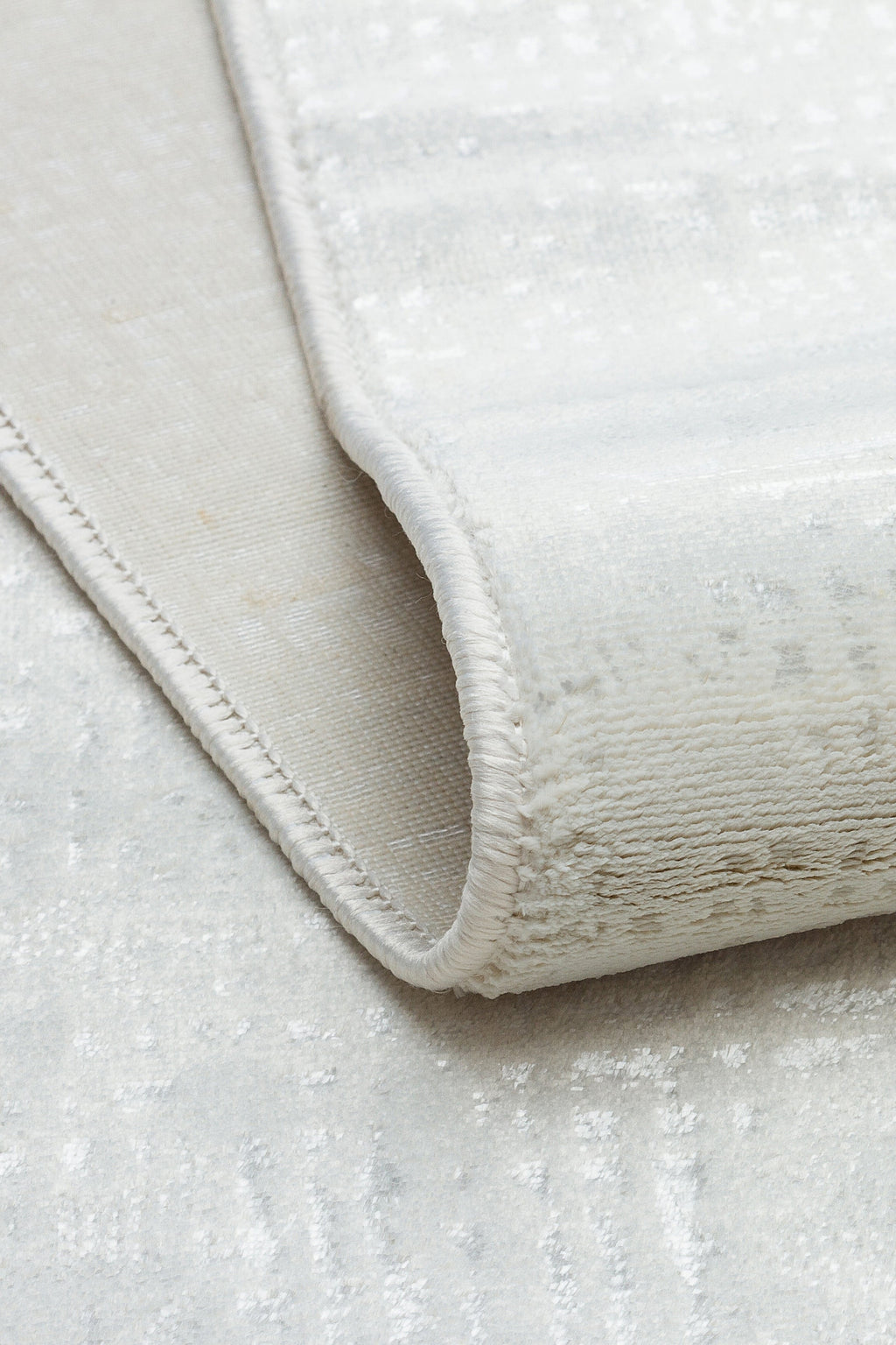 LOTUS C25-KREM Sentetik Bambu Parlak Saten Salon Koridor Mutfak Halısı-910