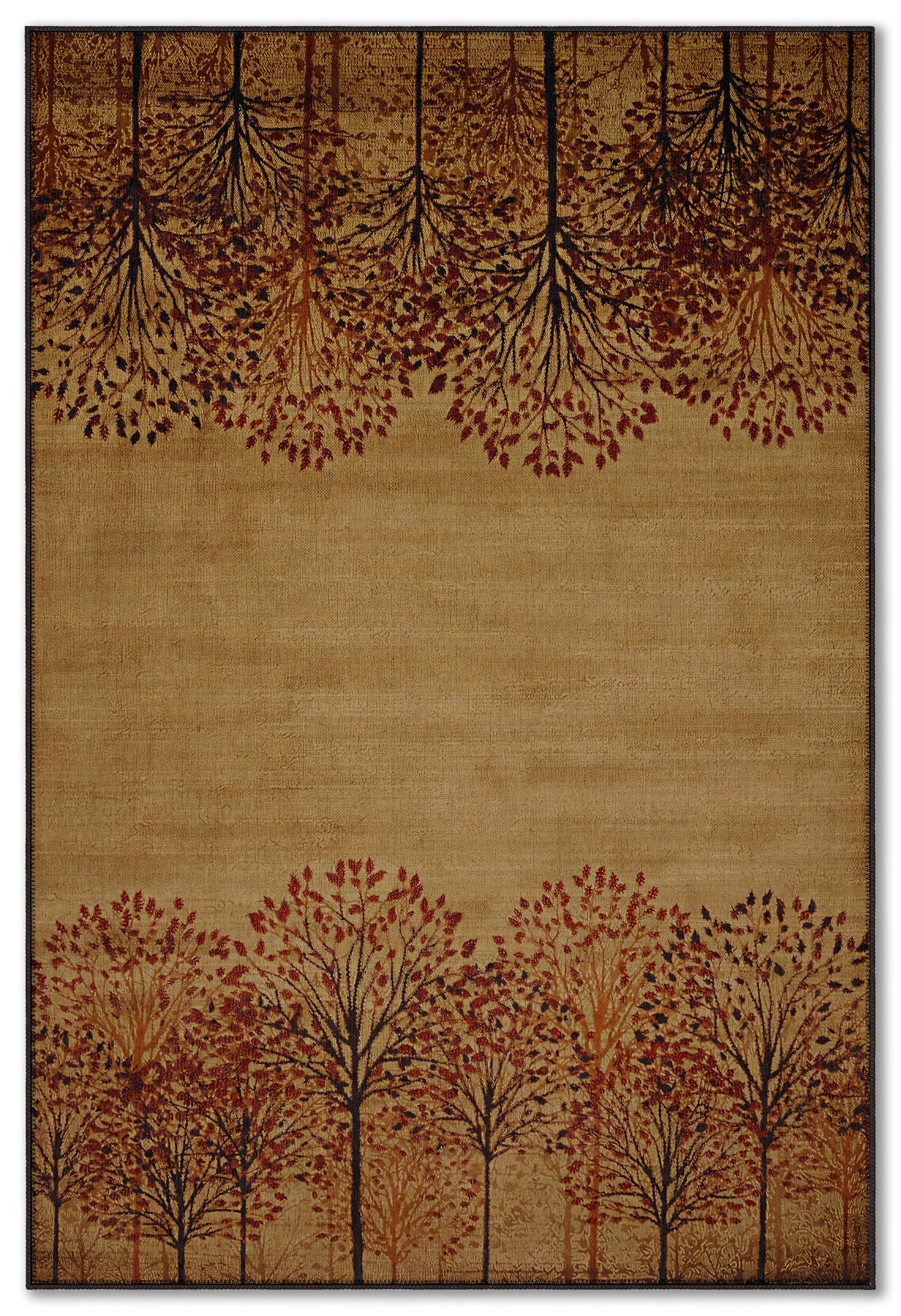 Arte HD024 Ağaç Desenli Modern Dekoratif Dokuma Halı
