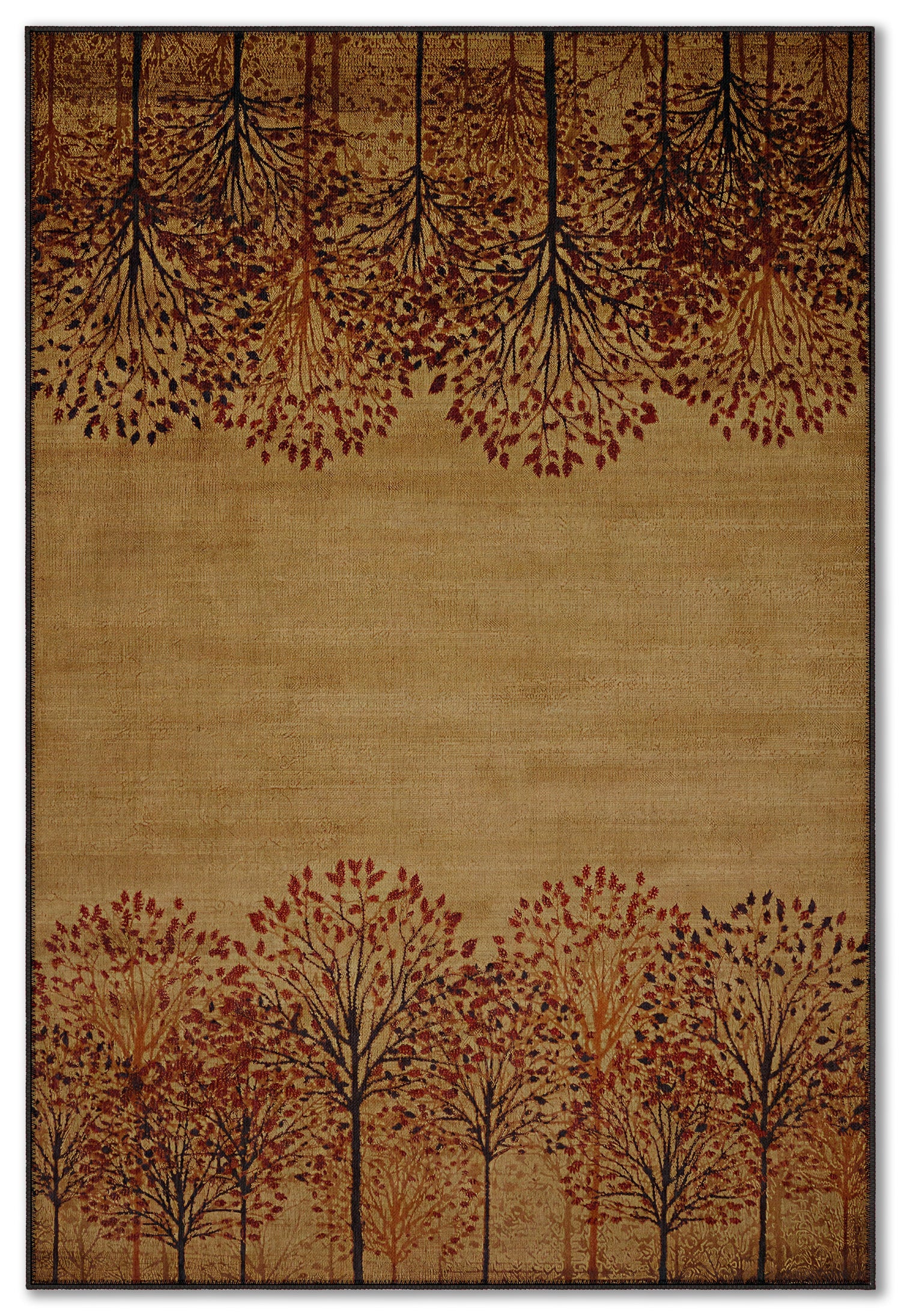 Arte HD024 Ağaç Desenli Modern Dekoratif Dokuma Halı
