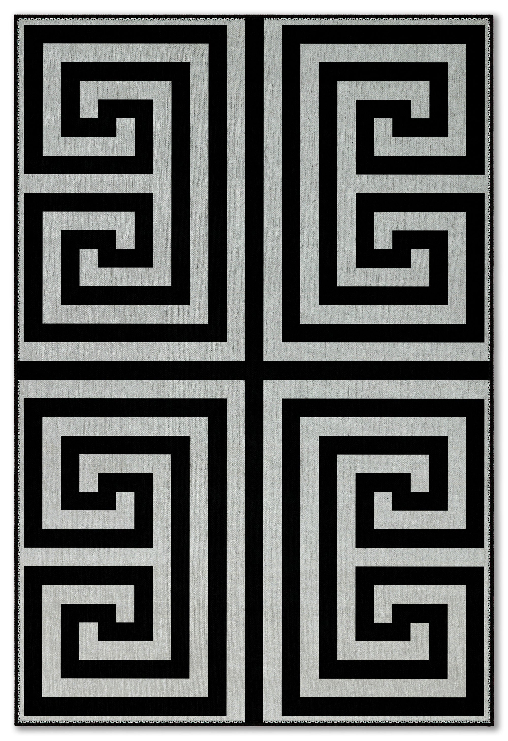 Arte VN024 Modern Geometrik Labirent Desenli Dekoratif Şönil Halı