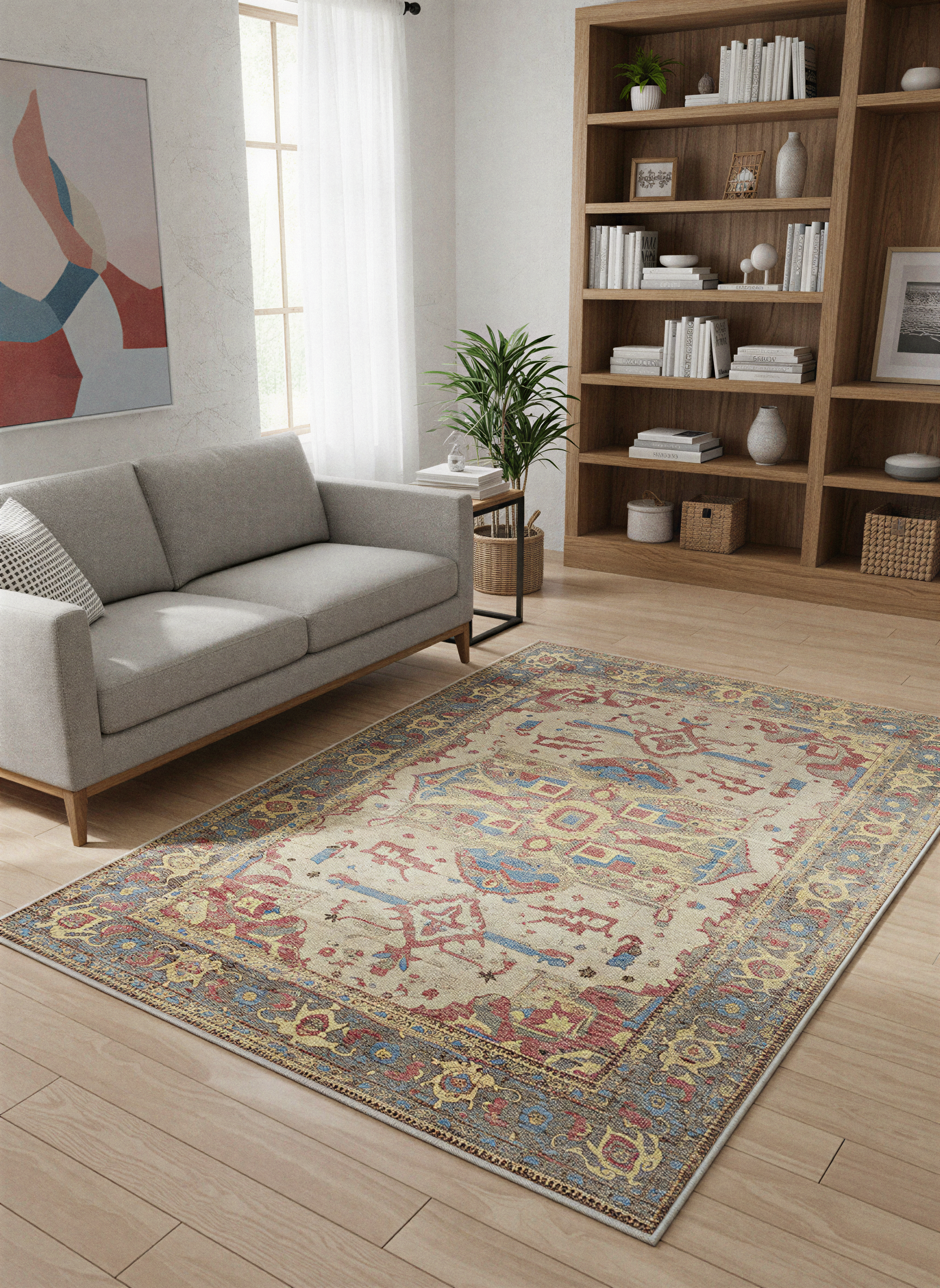 Arte VN032 Vintage Klasik Desenli Dekoratif Şönil Halı