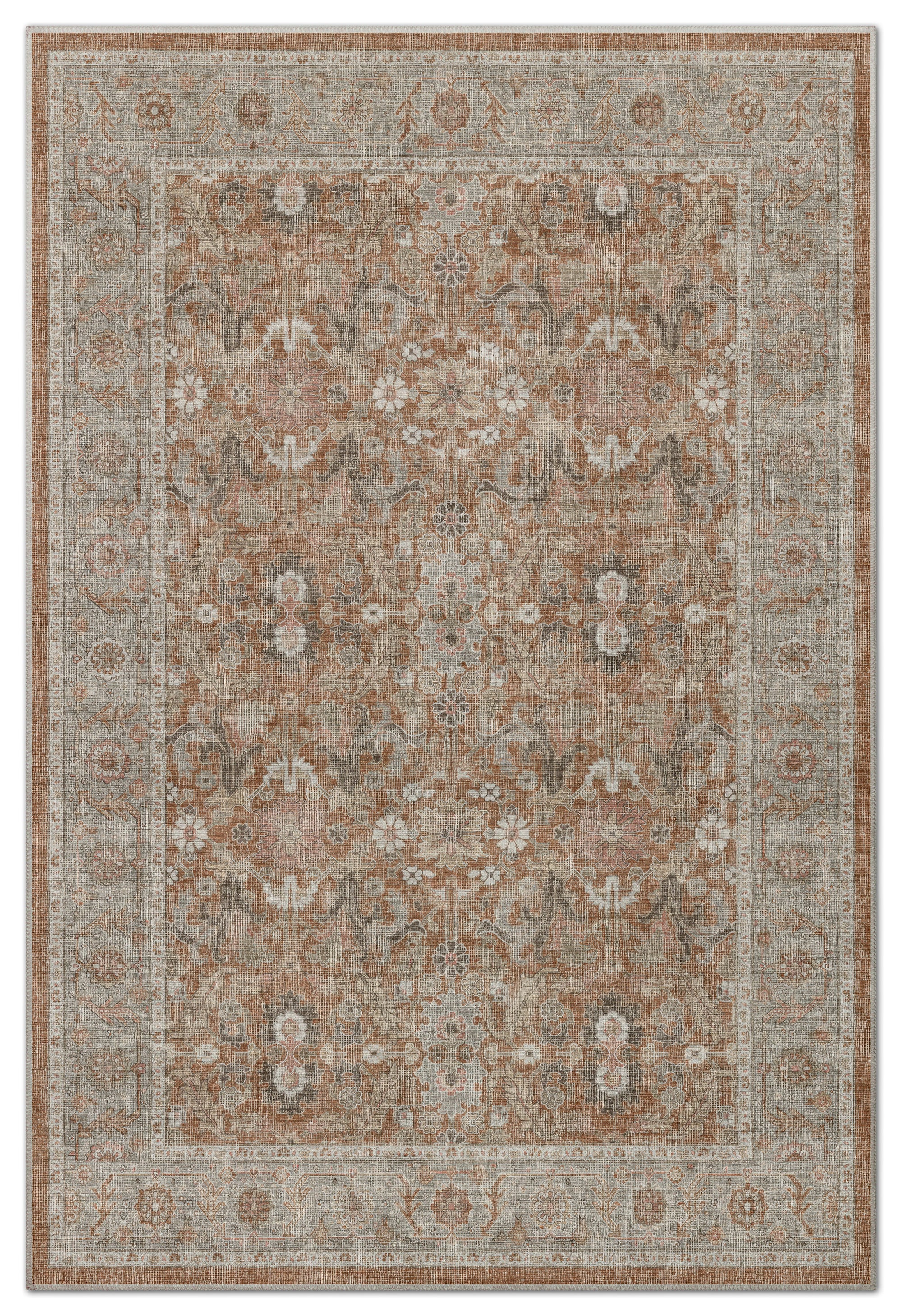 Arte VN035 Vintage Klasik Desenli Dekoratif Şönil Halı