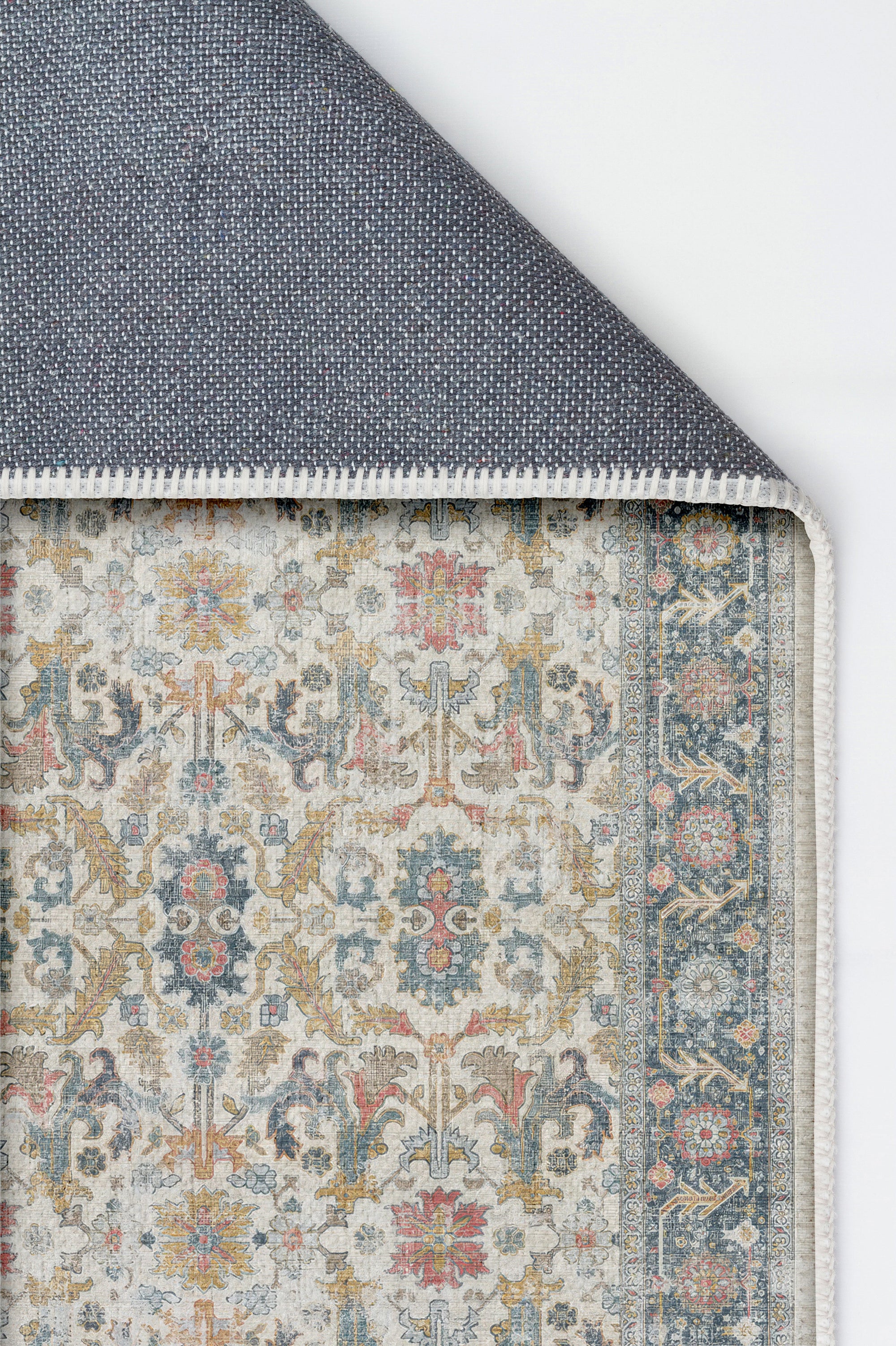 Arte VN037 Vintage Klasik Desenli Dekoratif Şönil Halı