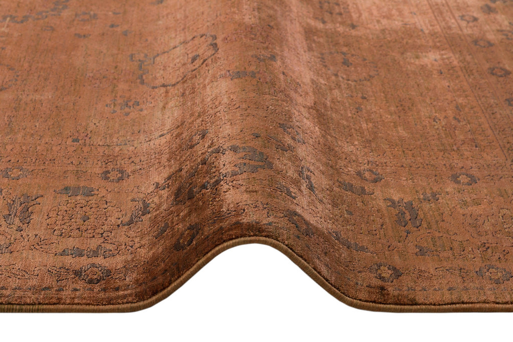 ASTERİA T-A506 KİREMİT Akrilik Viskon Yumuşak Sık Dokuma Taban Salon Koridor Yatak Odası Halısı