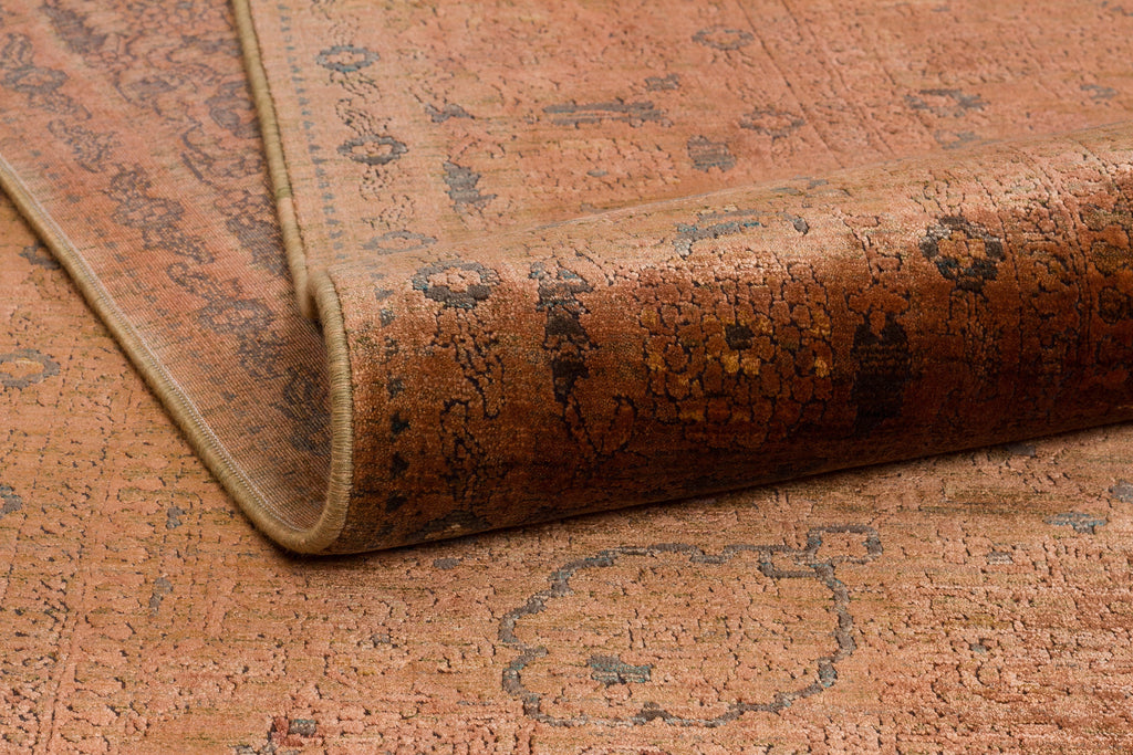 ASTERİA T-A506 KİREMİT Akrilik Viskon Yumuşak Sık Dokuma Taban Salon Koridor Yatak Odası Halısı