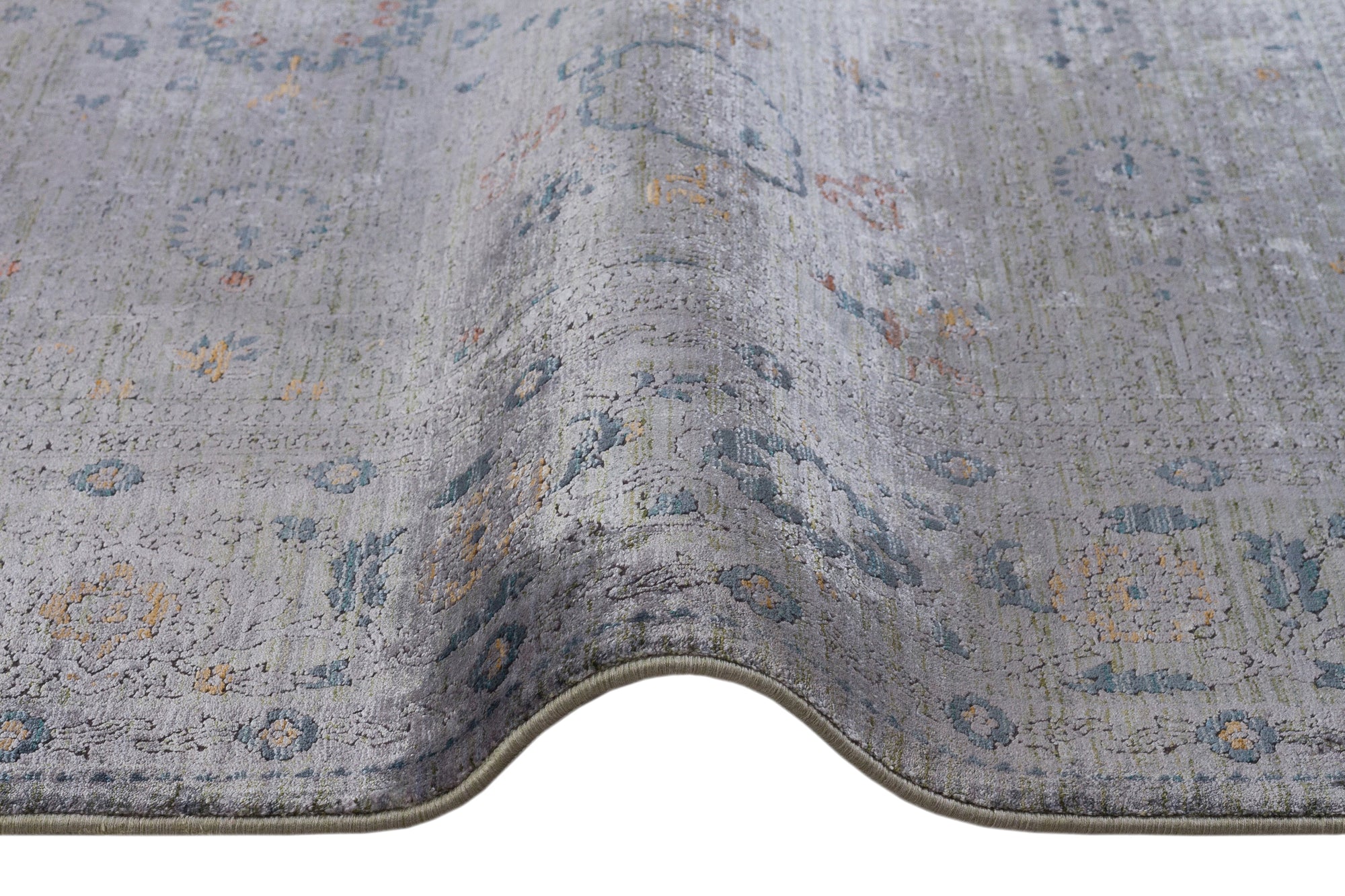 ASTERİA T-AS05 GÜMÜŞ Akrilik Viskon Yumuşak Sık Dokuma Taban Salon Koridor Yatak Odası Halısı