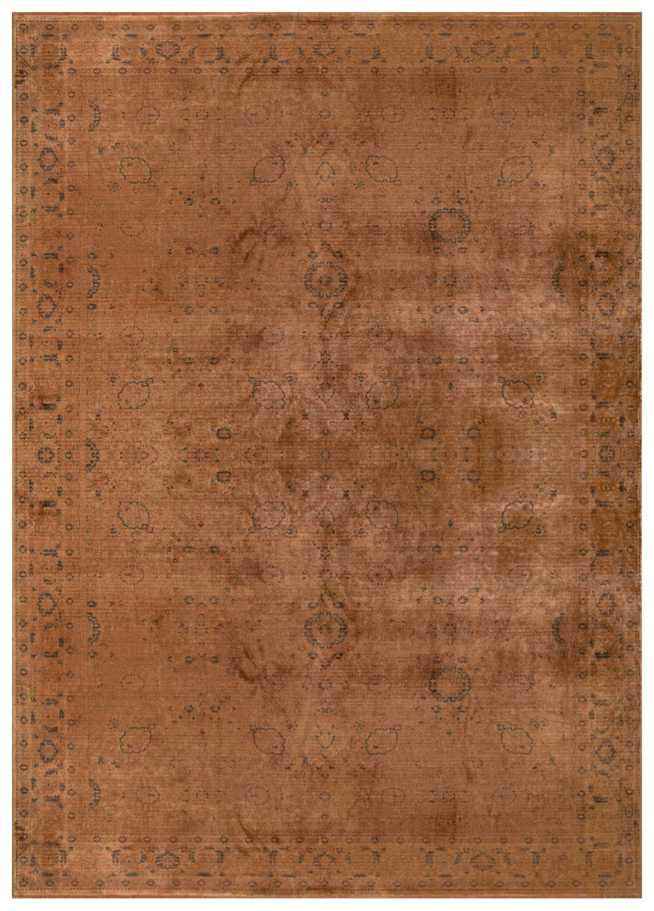 ASTERİA T-A506 KİREMİT Akrilik Viskon Yumuşak Sık Dokuma Taban Salon Koridor Yatak Odası Halısı