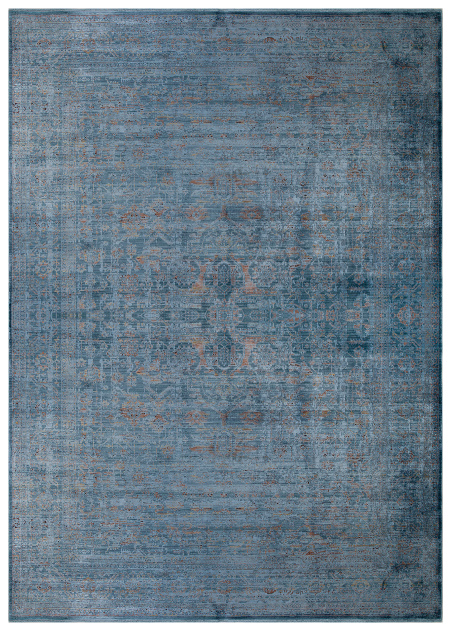 ASTERİA T-AS07 MAVİ Akrilik Viskon Yumuşak Sık Dokuma Taban Salon Koridor Yatak Odası Halısı