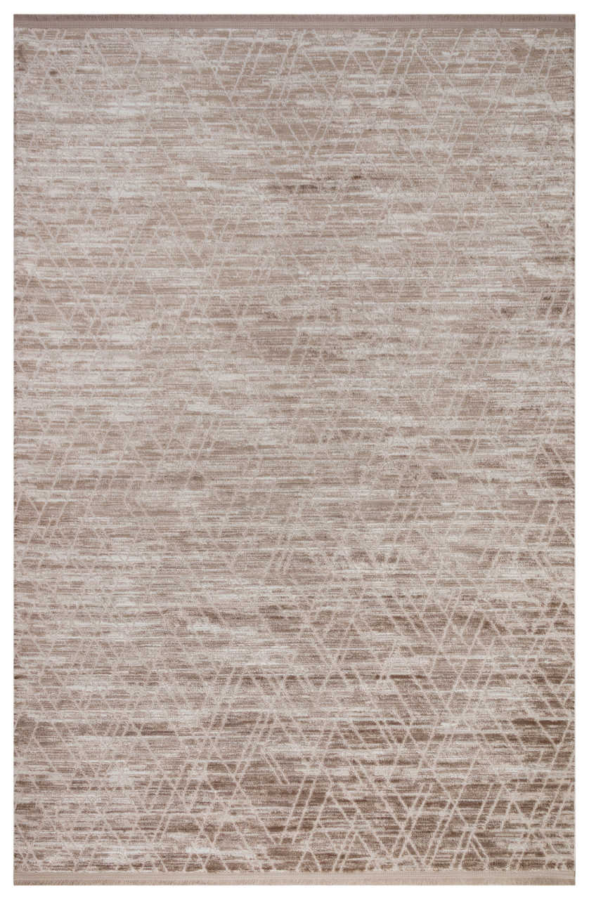 VERONA T-NR02 BEJ Yumuşak Sık Pamuk Dokuma Taban Salon Koridor Mutfak Halısı