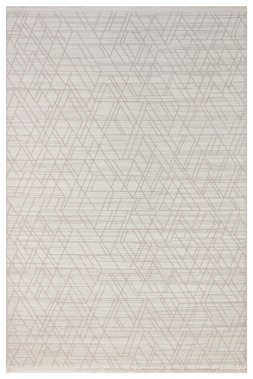 VERONA T-NR02 KREM Yumuşak Sık Pamuk Dokuma Taban Salon Koridor Mutfak Halısı