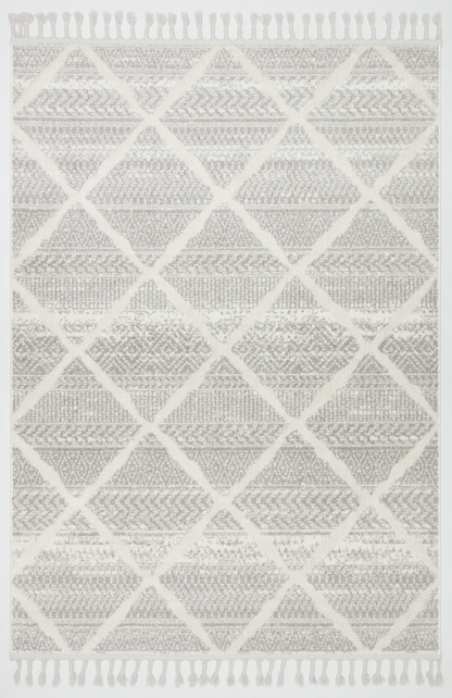 PALERMO A-10692 GRİ Kabartmalı Modern Desenli Salon Halısı