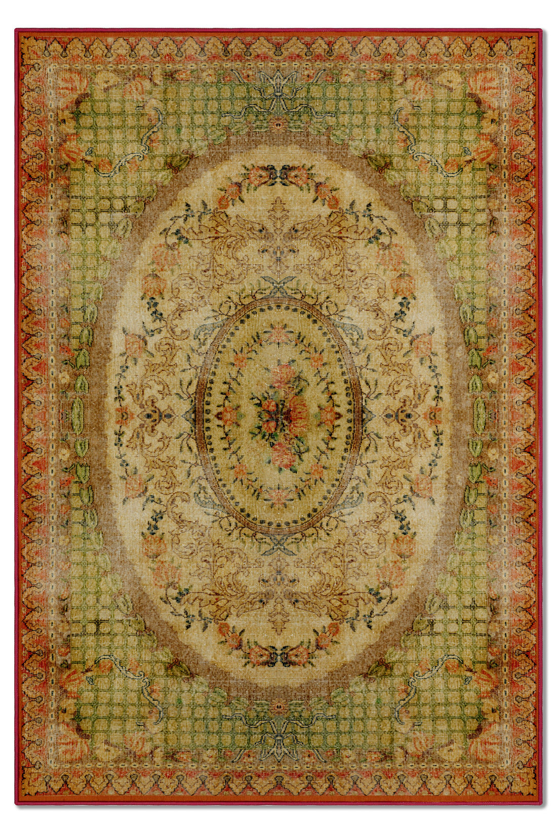 Arte DS004 - Klasik Vintage Desenli Dekoratif Dokuma Halı