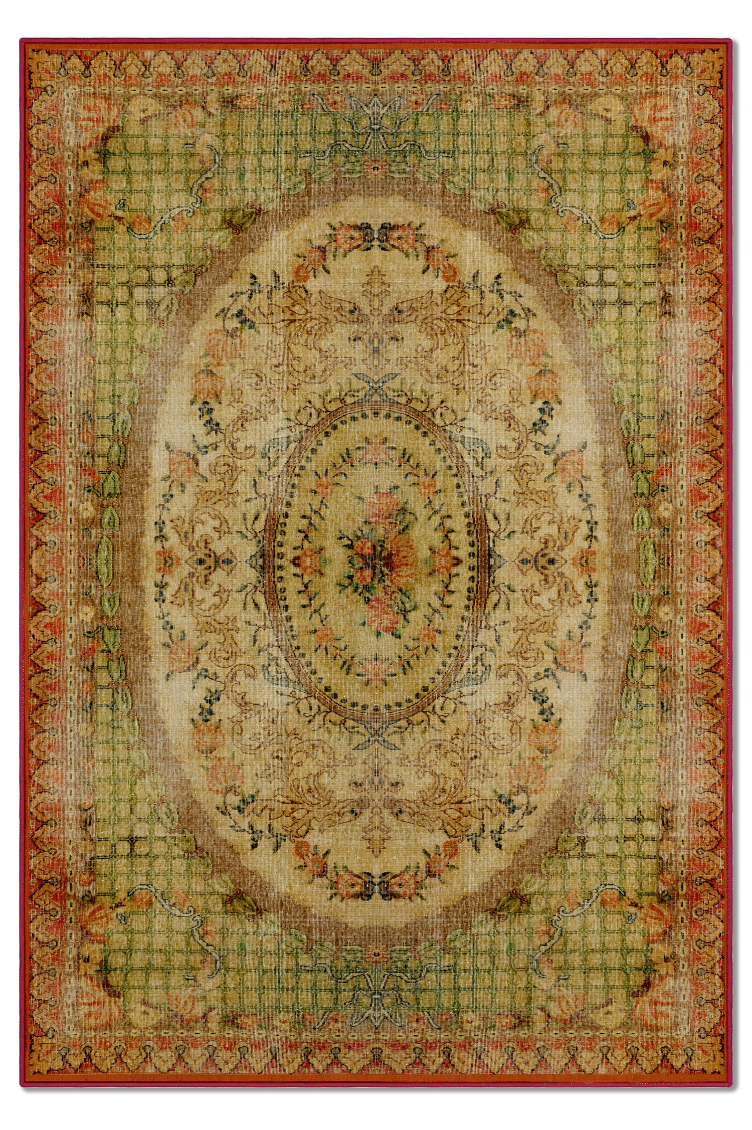 Arte DS004 - Klasik Vintage Desenli Dekoratif Dokuma Halı