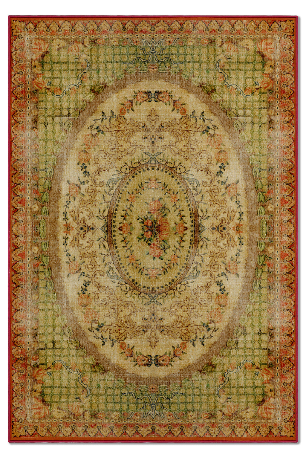 Arte DS004 - Antik Serisi Vintage Modern Desenli Dokuma Taban Dekoratif Halı