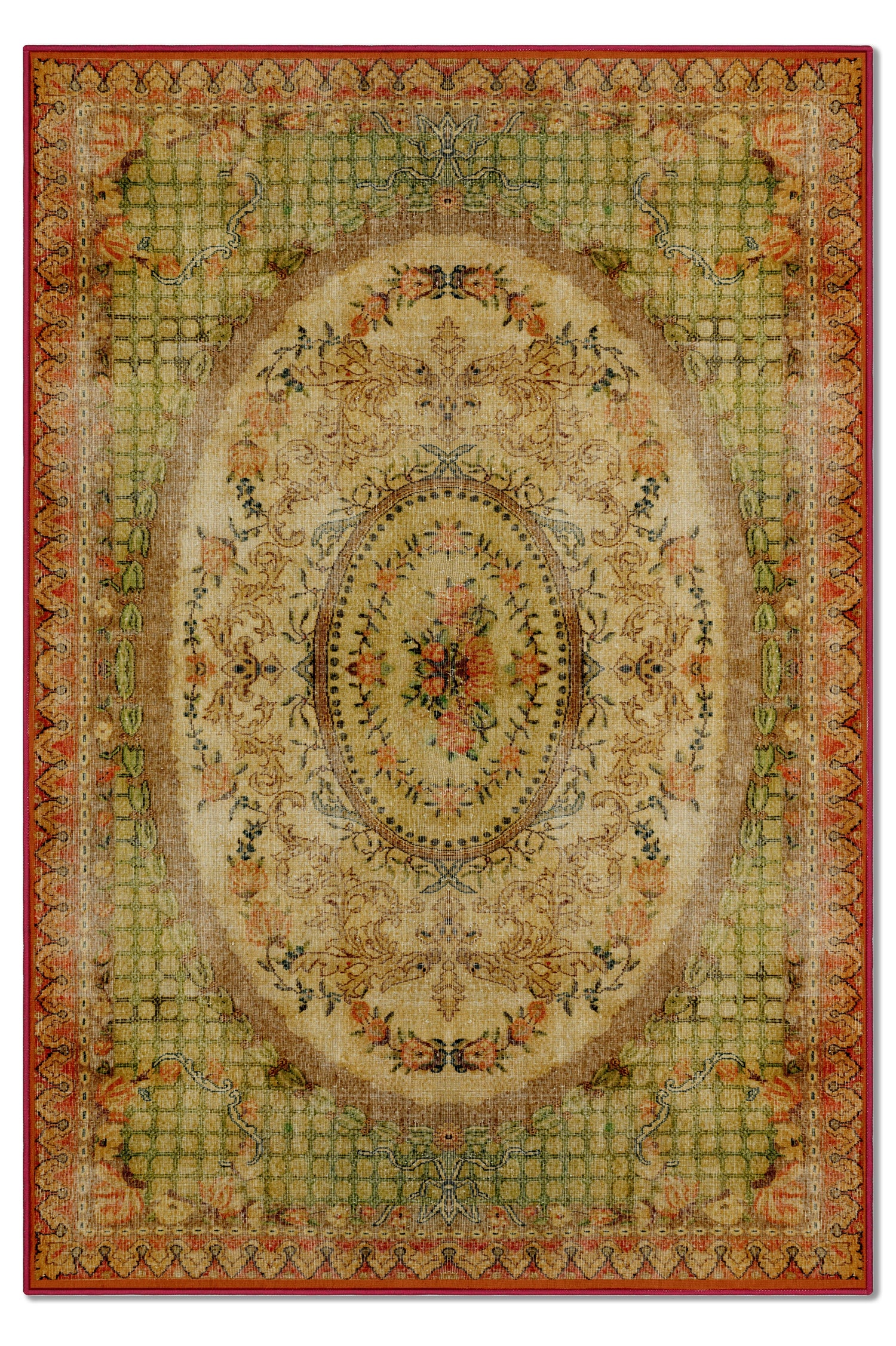 Arte DS004 - Klasik Vintage Desenli Dekoratif Dokuma Halı