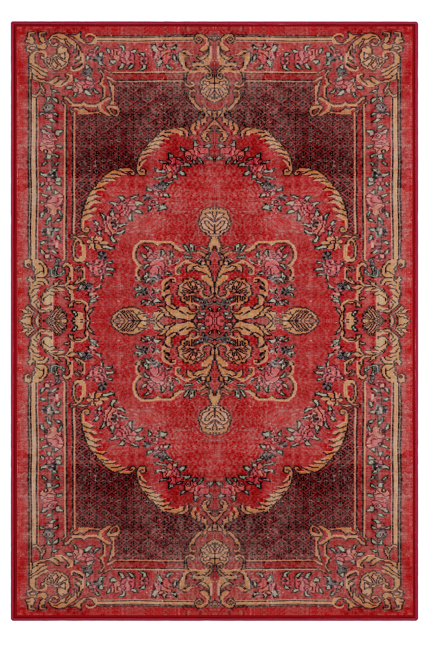 Arte DS006 Vintage Klasik Desenli Dekoratif Dokuma Halı