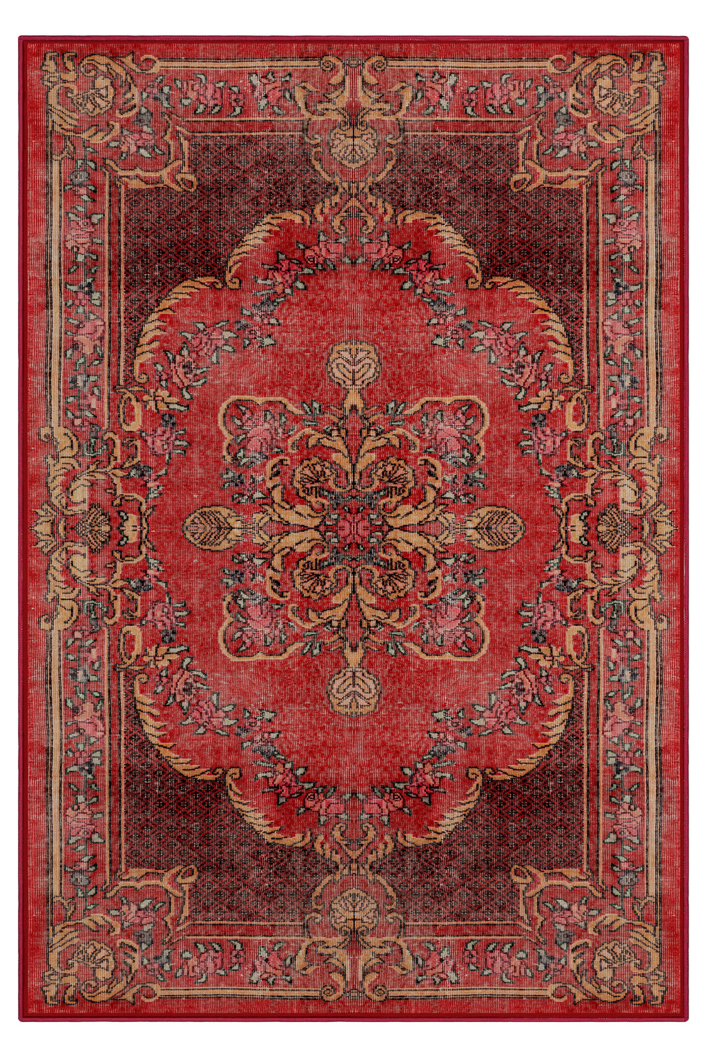 Arte DS006 Vintage Klasik Desenli Dekoratif Dokuma Halı