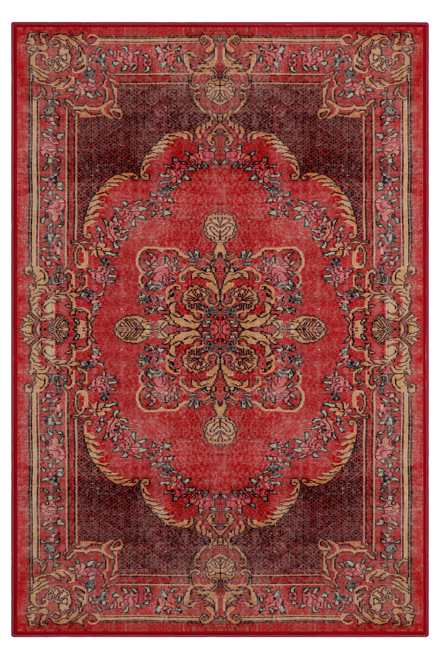Arte DS006 Vintage Klasik Desenli Dekoratif Dokuma Halı