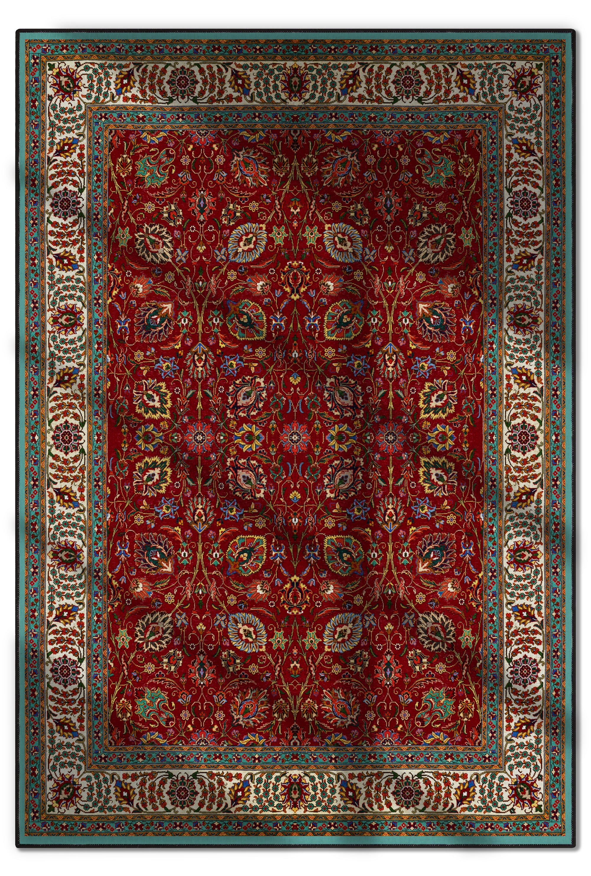 Arte DS022 Klasik Çiçek Figürlü Dekoratif Dokuma Halı